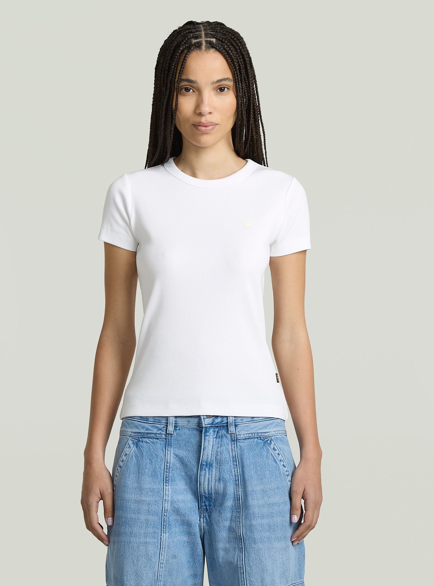 G-STAR T-Shirt »Rib Cap Sleeve T-Shirt«