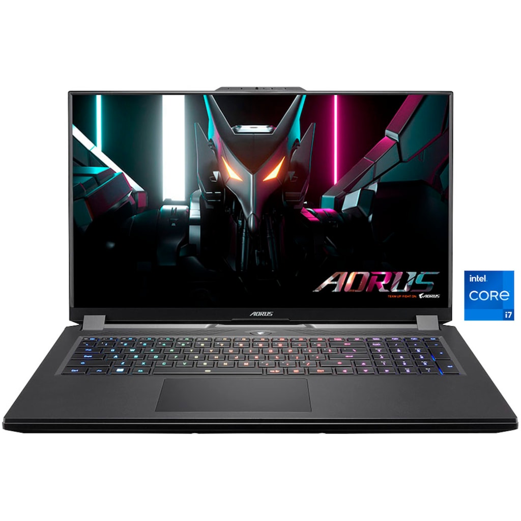 Gigabyte Gaming-Notebook »AORUS 17H BXF-74DE554SH«, 43,9 cm, / 17,3 Zoll, Intel, Core i7, GeForce RTX 4080, 1000 GB SSD