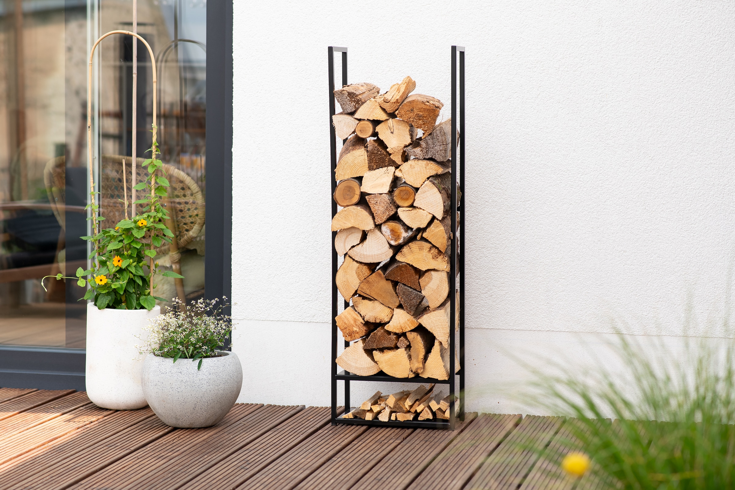WESTMANN Kaminholzregal »Porthos«, schwarz, BxTxH: 40x20x120cm