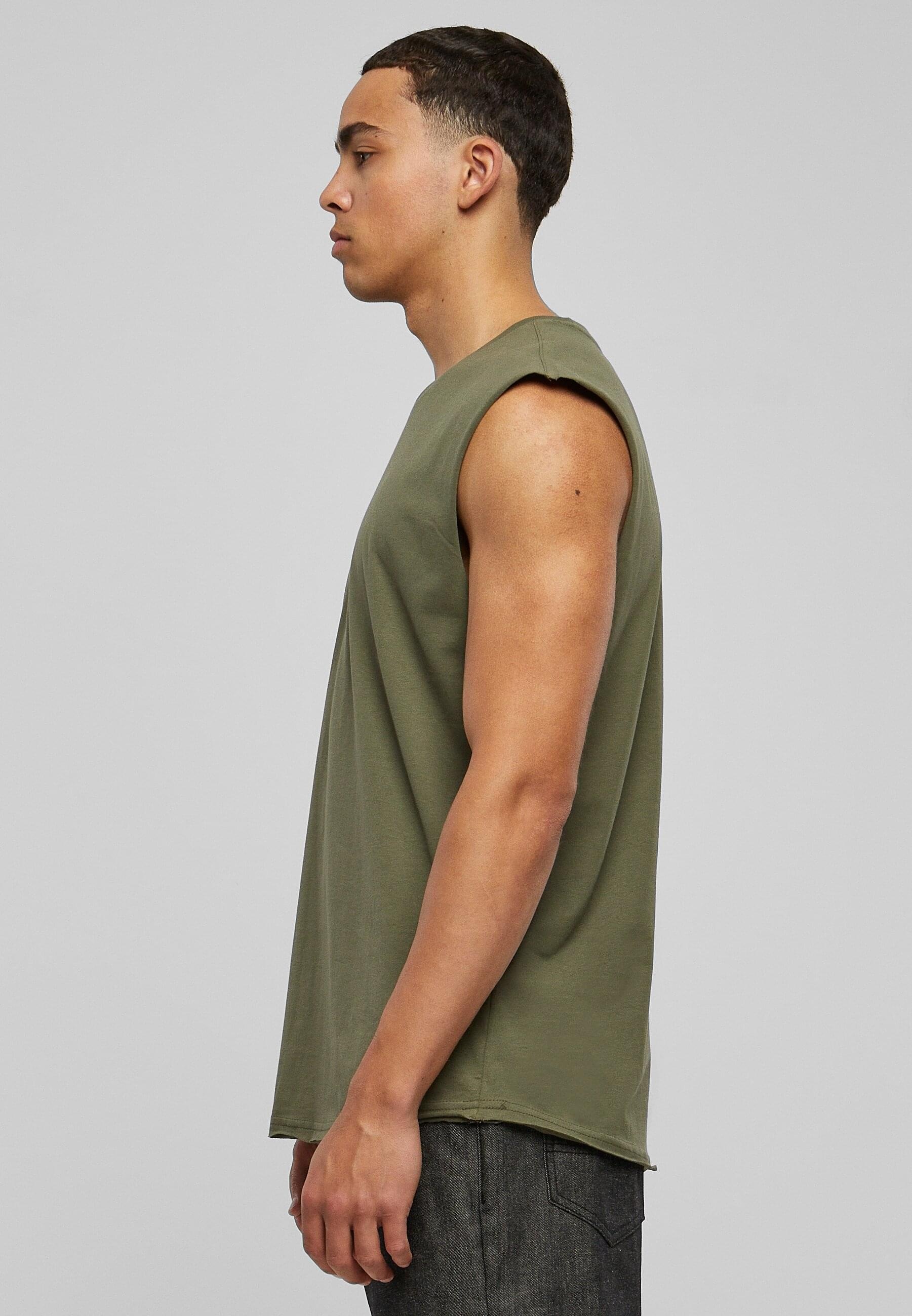 URBAN CLASSICS T-Shirt »Urban Classics Herren Open Edge Sleeveless Tee«, (1 tlg.)