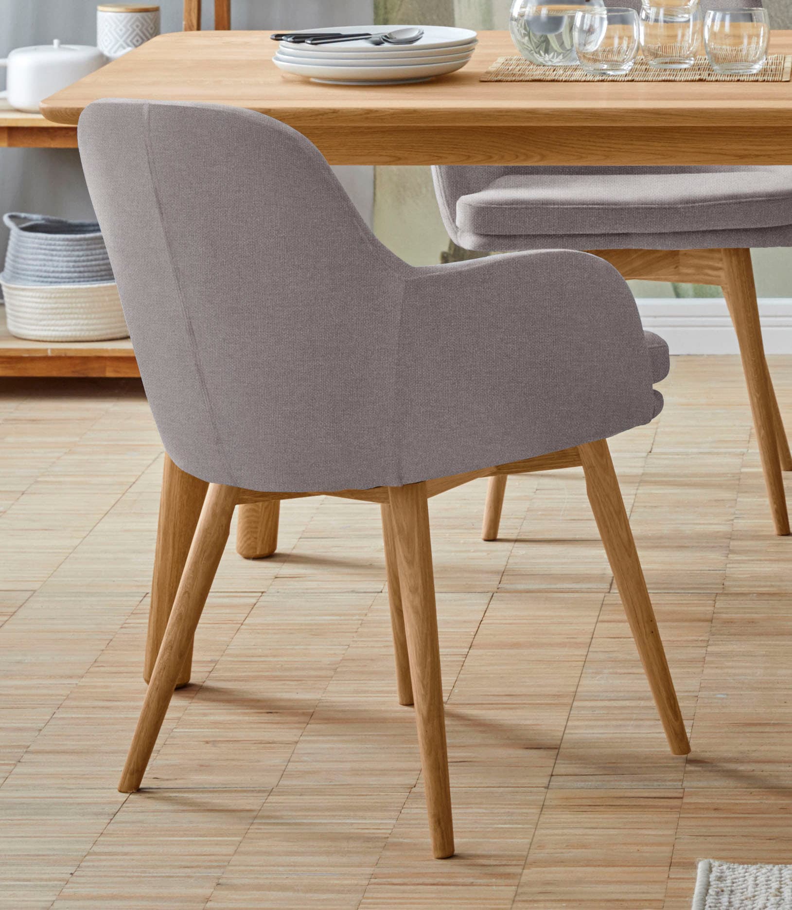 OTTO home Armlehnstuhl "Livry" (Set) 2 Stk.Polsterstuhl, Schalenstuhl günstig online kaufen