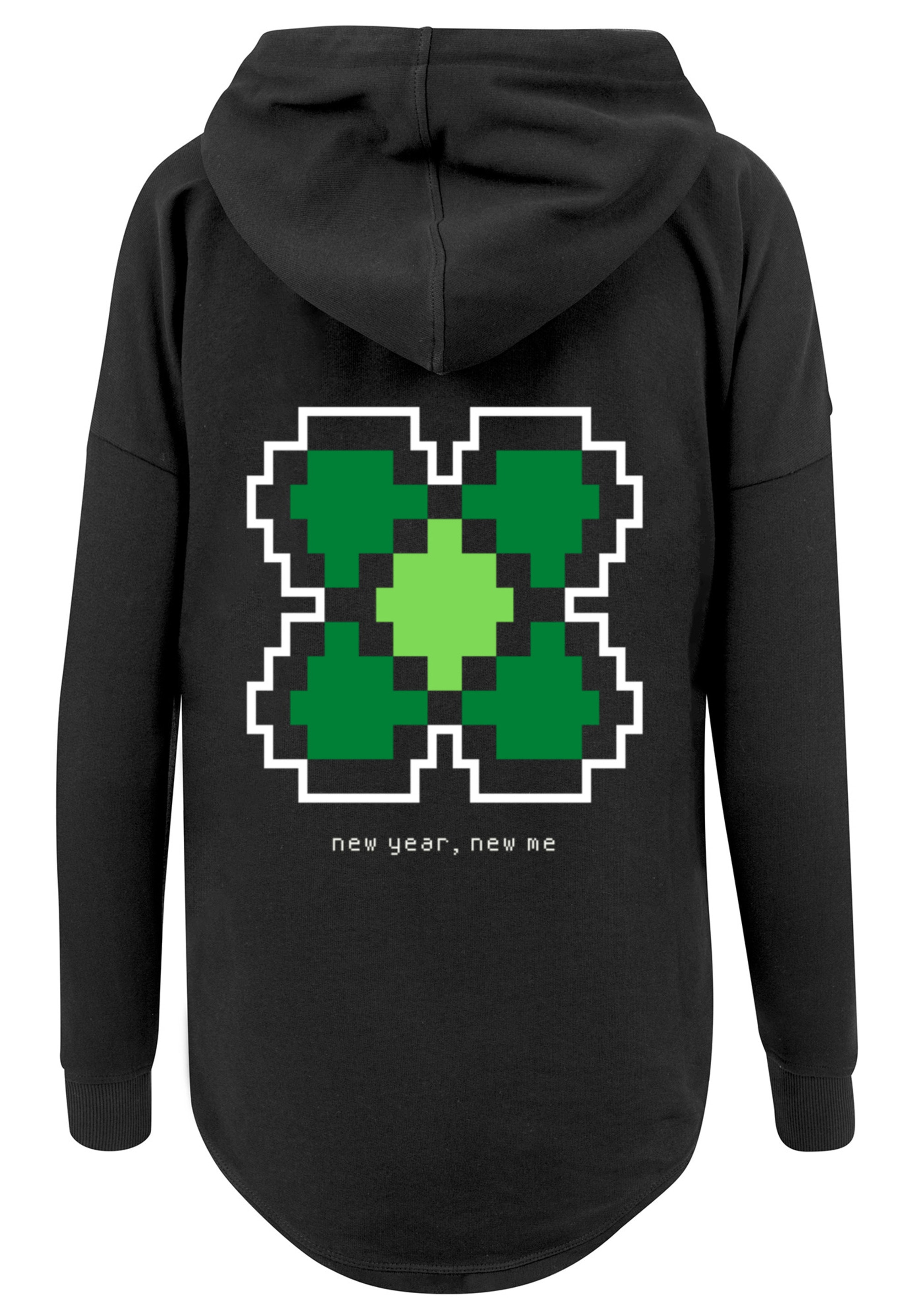 F4NT4STIC Kapuzenpullover »Silvester Happy New Year Pixel Kleeblatt«, Print  kaufen | BAUR