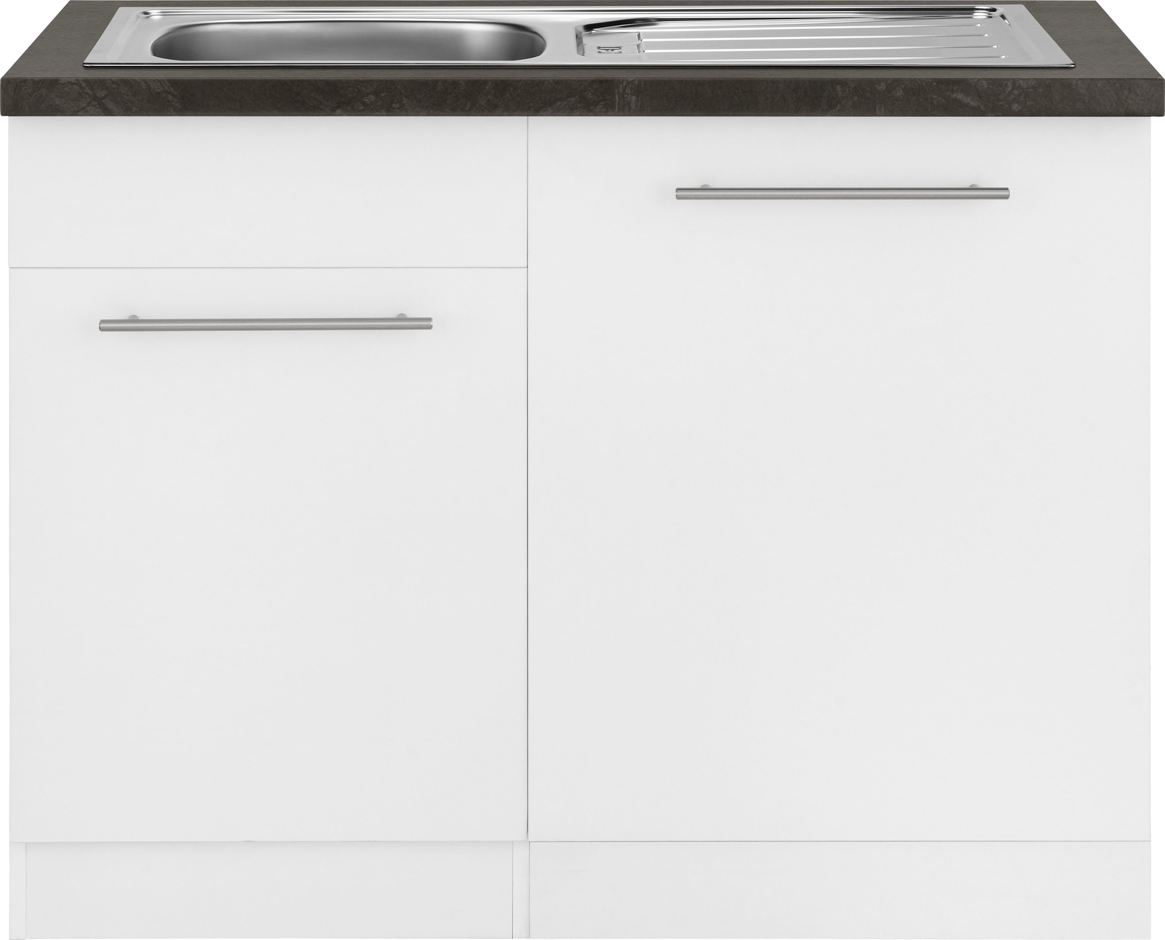 wiho Küchen Spülenschrank »Unna«, 110 cm breit, inkl. Tür/Sockel/Griff für Geschirrspüler