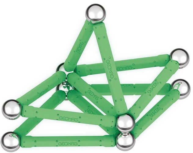 Geomag™ Magnetspielbausteine »GEOMAG™ Glow, Recycled«, (25 St.), aus recyceltem Material; Made in Europe