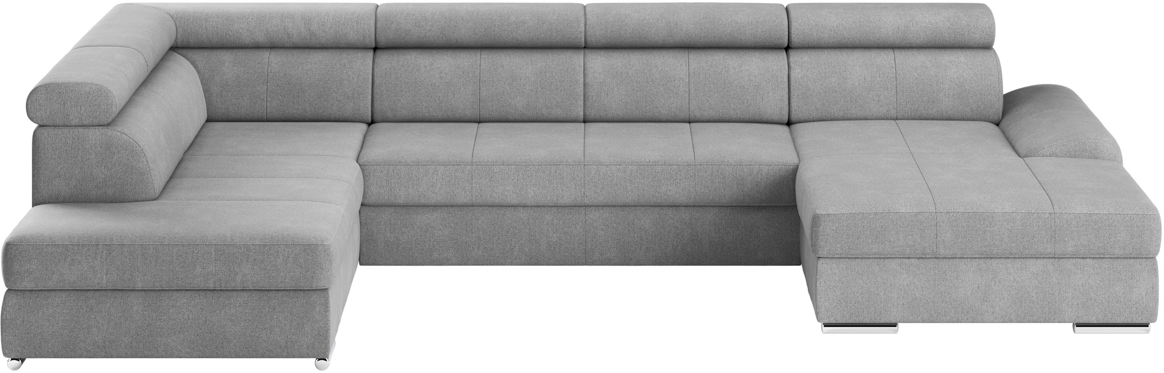 sit&more Wohnlandschaft »U-Form« mit verstellbaren Kopfteilen, wahlweise mit Bettfunktion