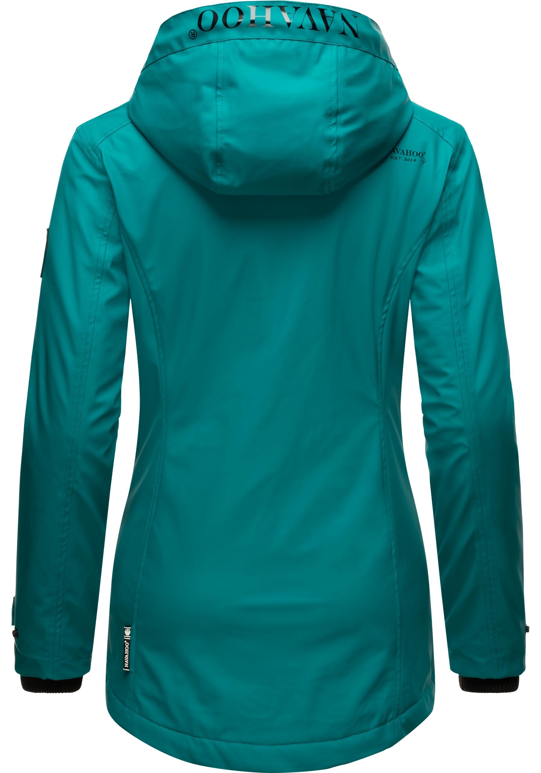 Navahoo Regenjacke »Lindraa«, mit Kapuze, stylische wasserdichte Outdoorjacke mit Teddyfell