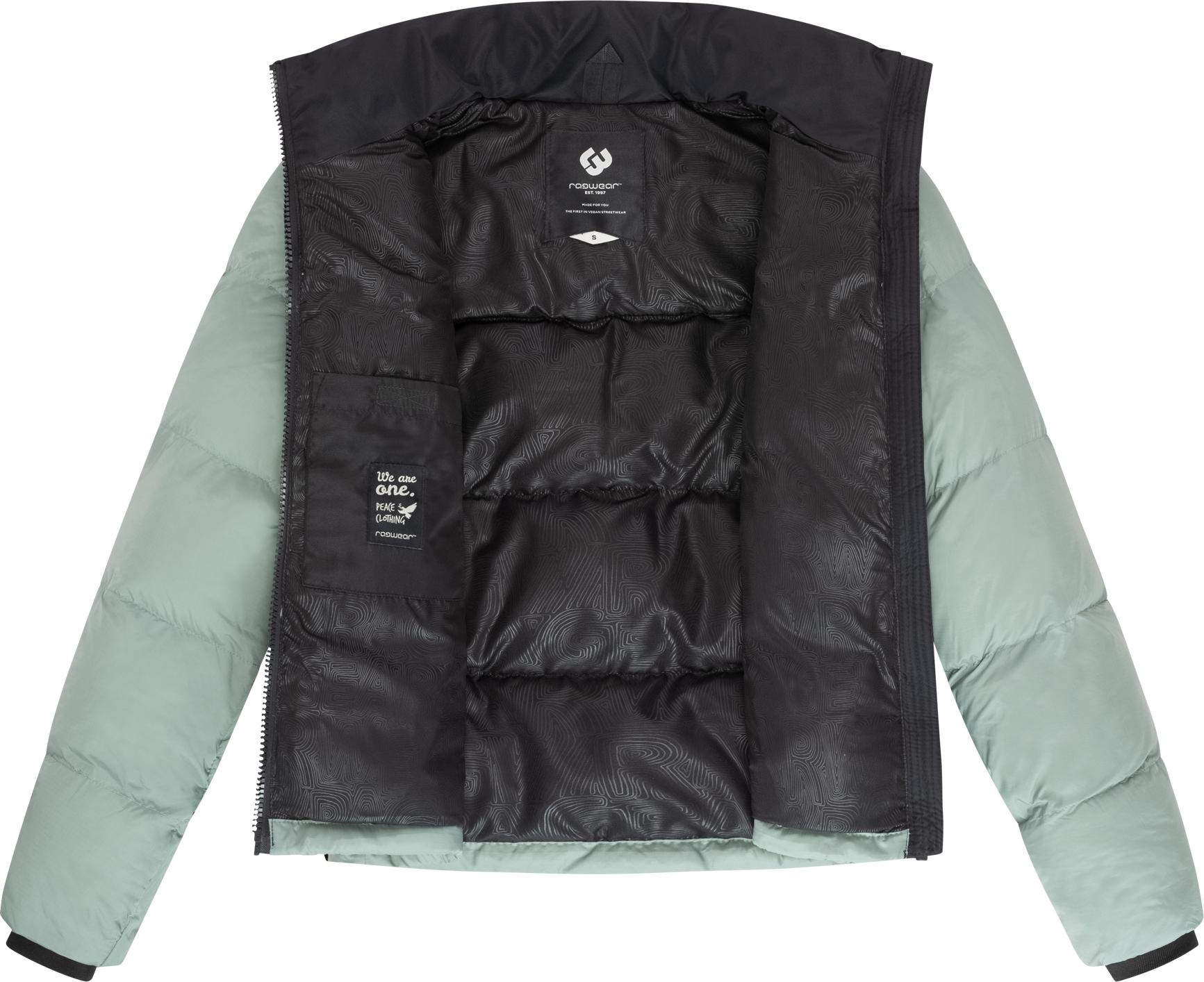 Ragwear Steppjacke »Serah«, ohne Kapuze, stylische Damen Winterjacke im Colourblocking-Design
