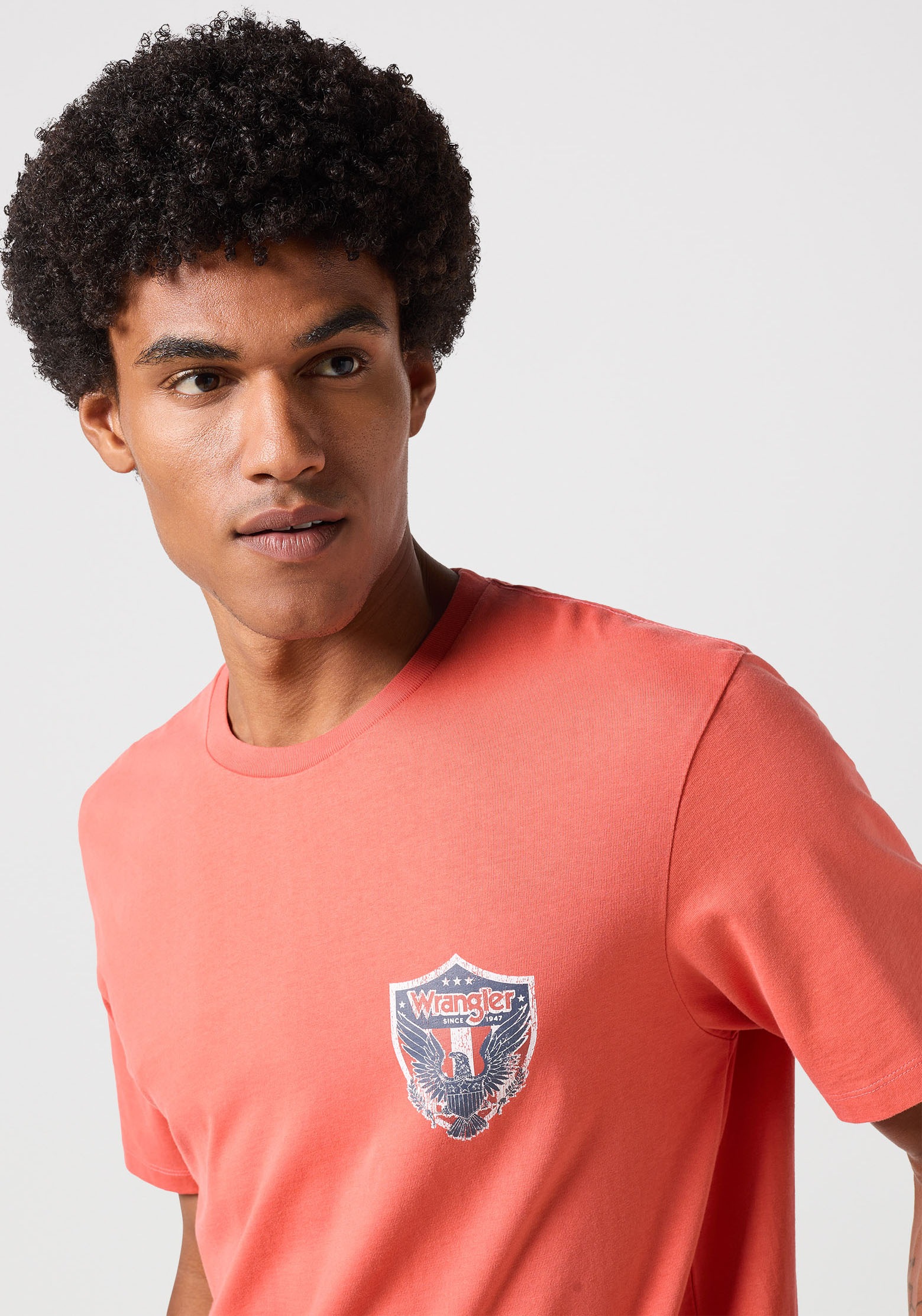 Wrangler T-Shirt »AMERICANA« mit Markenlabel auf der Brust