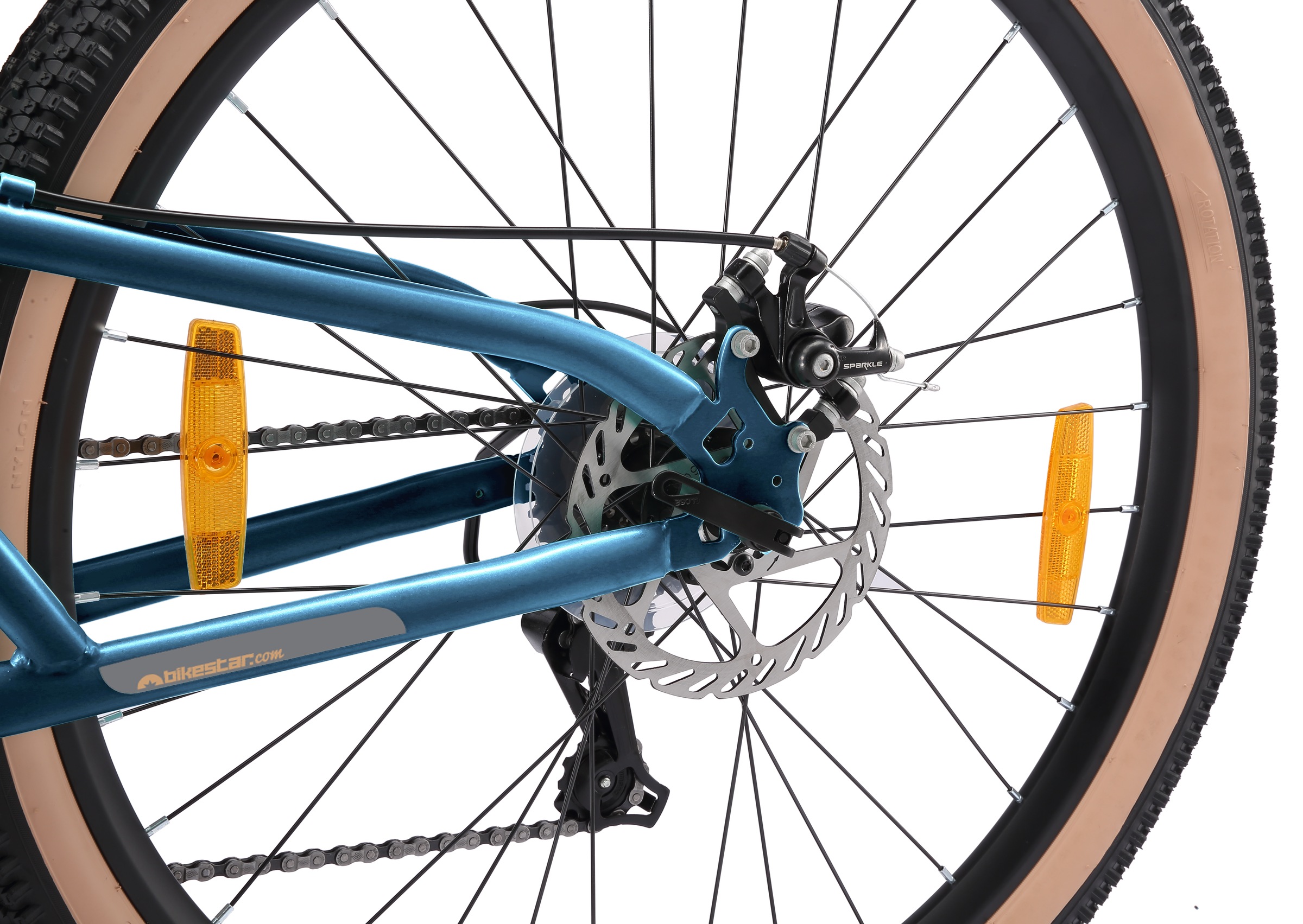 Bikestar Mountainbike 21 Gang Shimano RD-TY300 Schaltwerk Kettenschaltung für Damen und Herren, Kettenschaltung