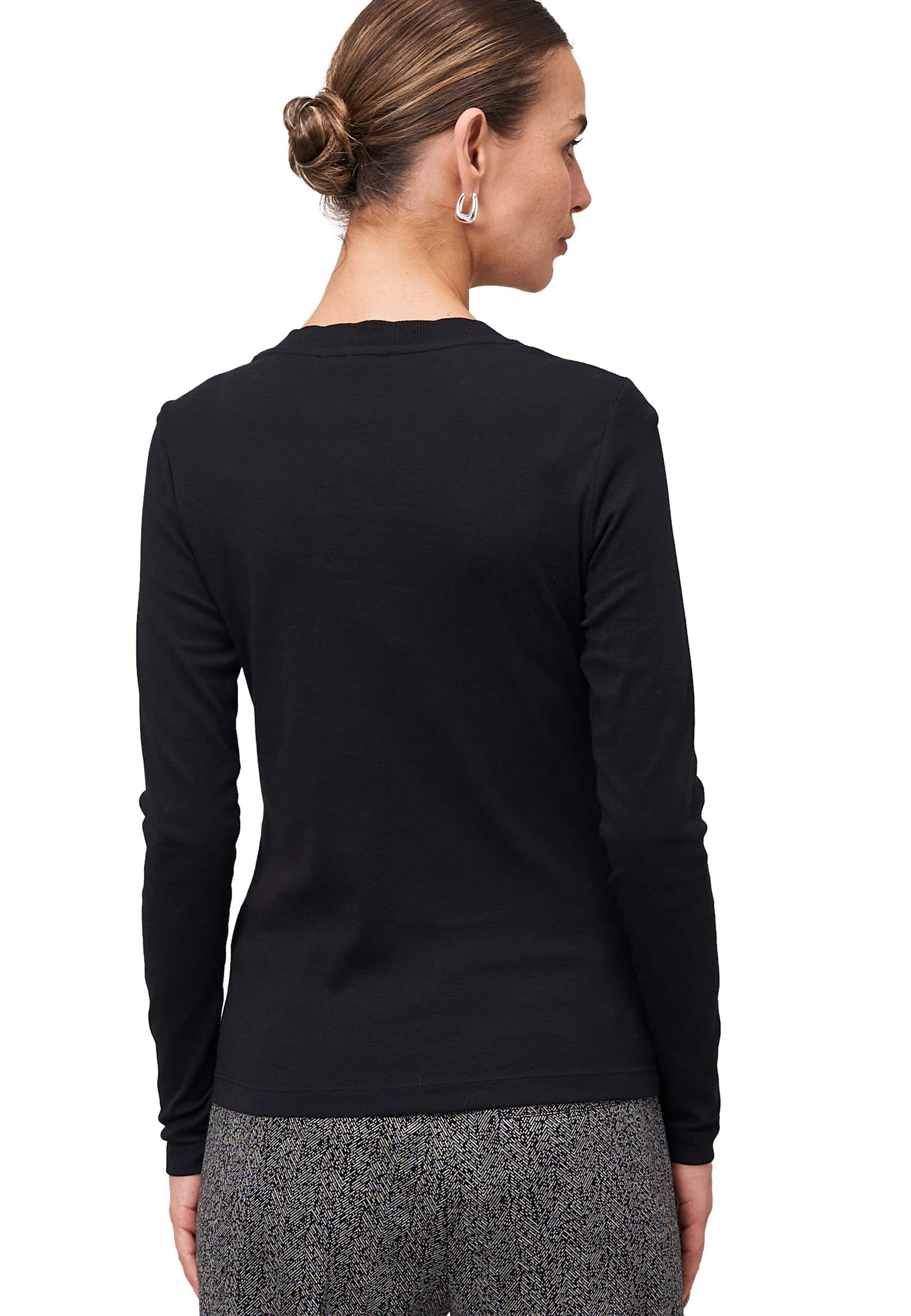 Zero Kurzarmshirt »zero Damen Jersey-Shirt mit Wellenkante«, (1 tlg.), weiteres Detail