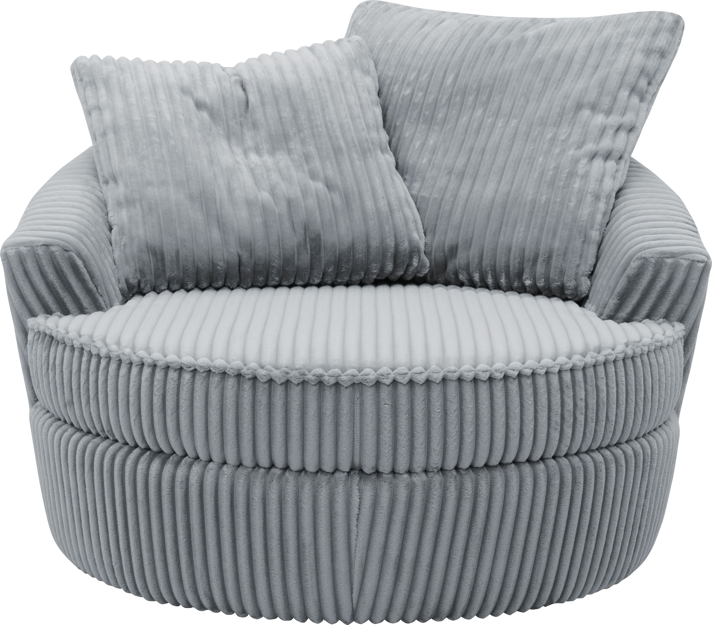 INOSIGN Drehsessel »AMECA, Love Seat XXL, Lese-Sessel, Big-Sessel 122 x 126 x 76 cm«, (1 St.), mit Mega-Cordstoff, Drehfunktion und Federkern