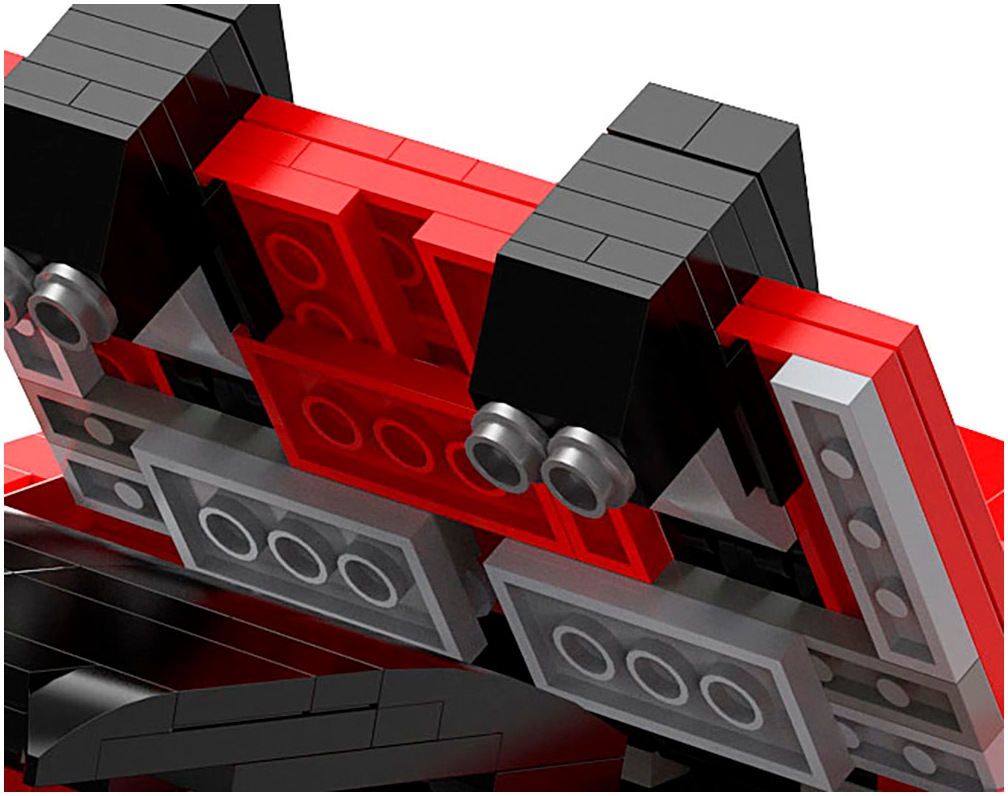 Jamara Konstruktions-Spielset »Audi R8 Spyder 1:14 rot Bricks«, (1440 St.), Maßstab 1:14, offiziell lizensiert