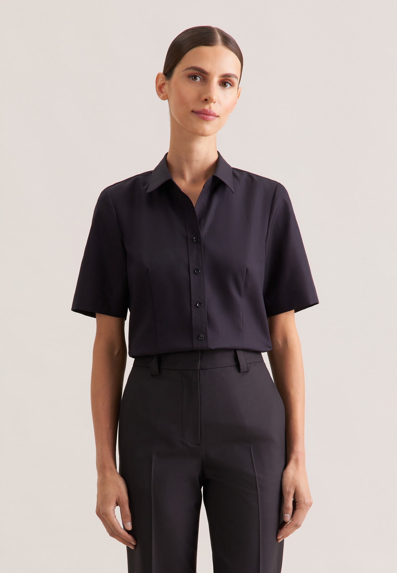 seidensticker Hemdbluse 1/2 Kragen Uni günstig online kaufen