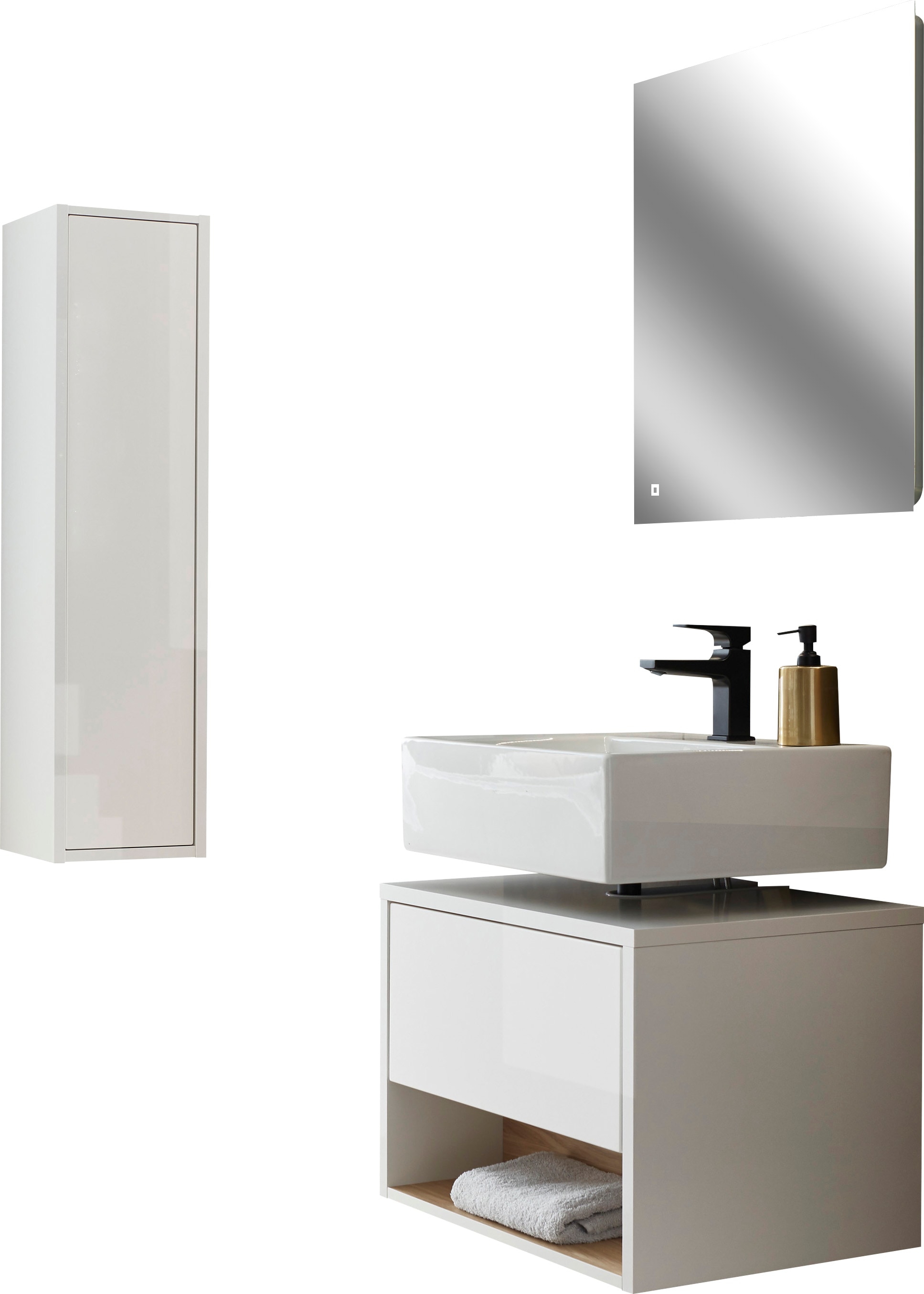 Home affaire Badmöbel-Set "Studio Line, Bad im modernen Design, 3-teiliges günstig online kaufen