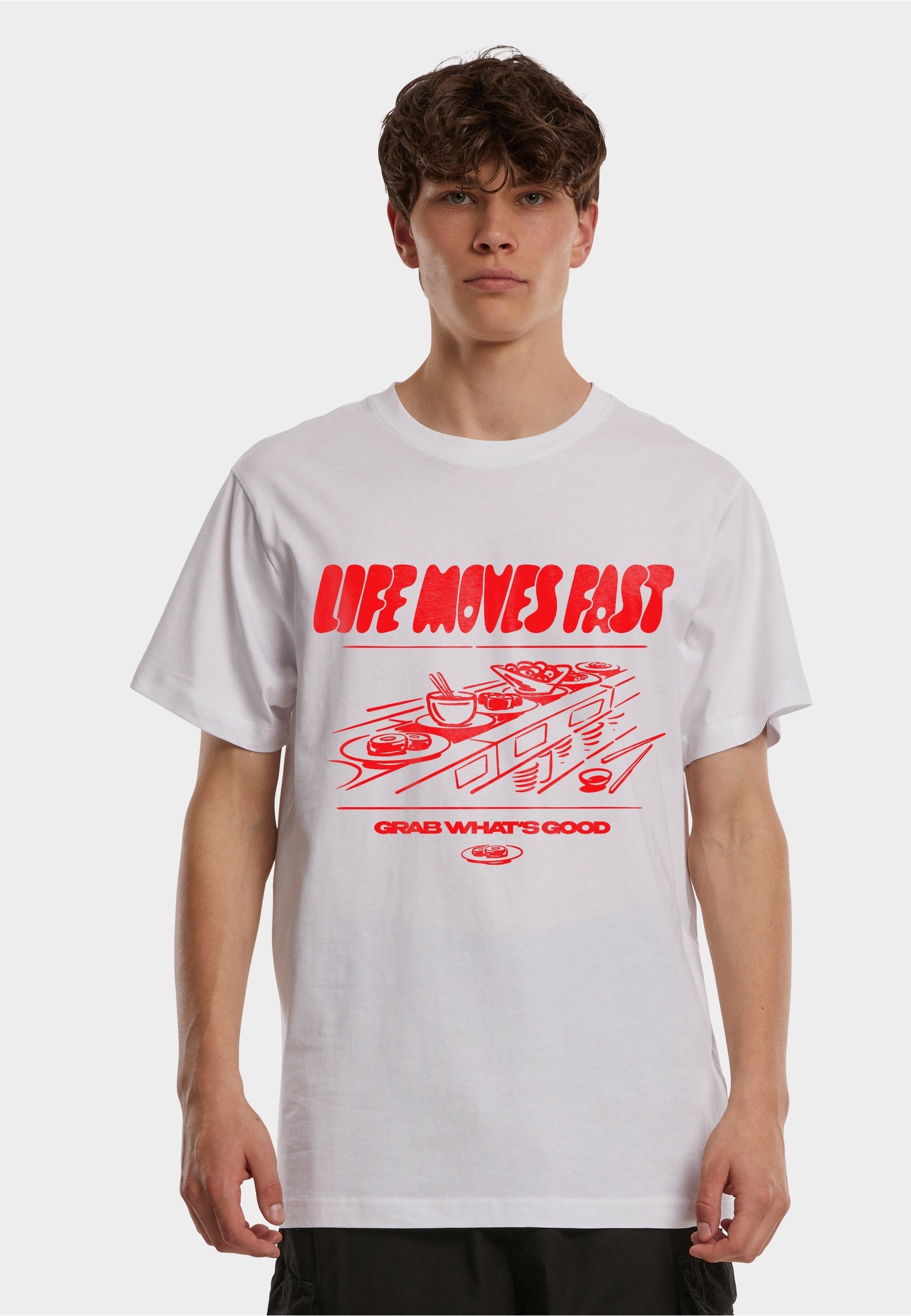 MisterTee T-Shirt »MisterTee Life Moves Fast Grab What is Good Tee« 1