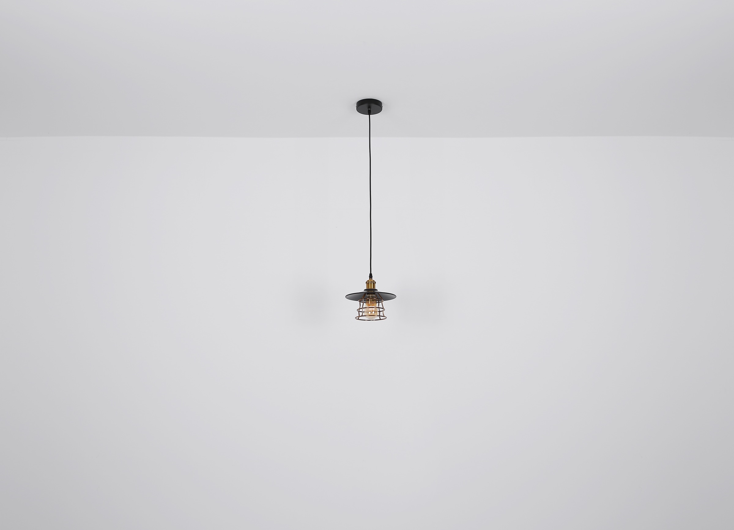 GLOBO LIGHTING Hängeleuchte »VIEJO«, Leuchtmittel E27 | ohne Leuchtmittel, Pendelleuchte / Küche / Wohnzimmerschwarz / rund / Gittergeflecht