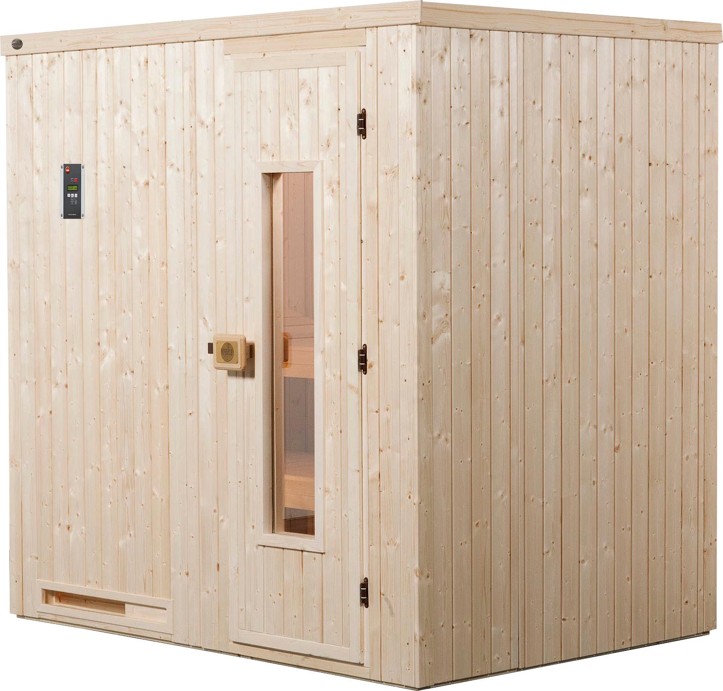 weka Sauna "Halmstad" Set, 7,5 kW-Ofen mit digitaler Steuerung