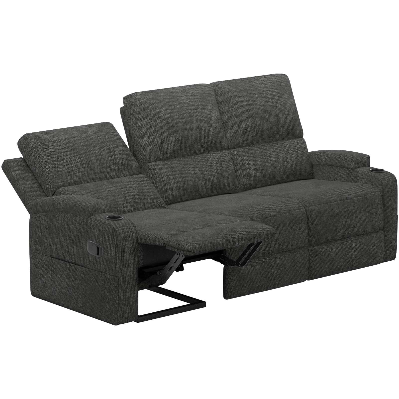 Home affaire 3-Sitzer »Napori«, Kinosofa mit 2 x Relaxfunktion und Getränkehalter