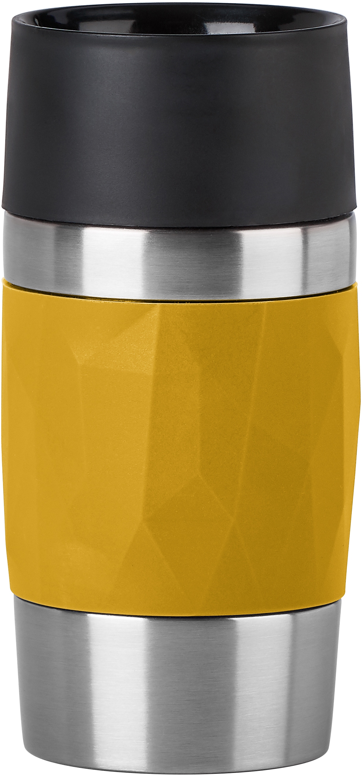 Emsa Thermobecher "Travel Mug Compact", 0,3L, Edelstahl, 3h warm/6h kalt, 360Trinköffnung, spülmaschinenfest