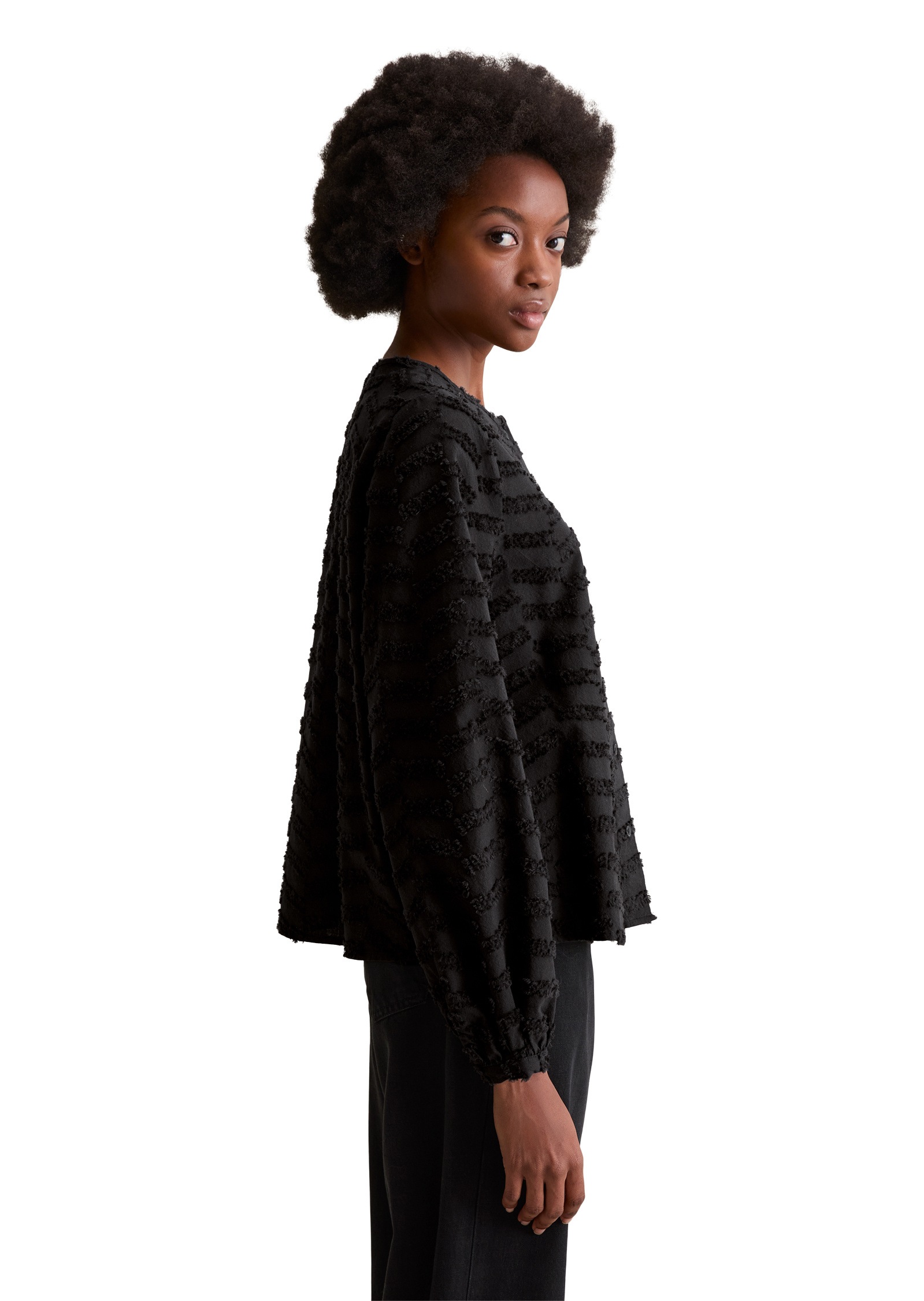 Marc OPolo DENIM Langarmbluse "aus Baumwoll-Fil Coupé" günstig online kaufen