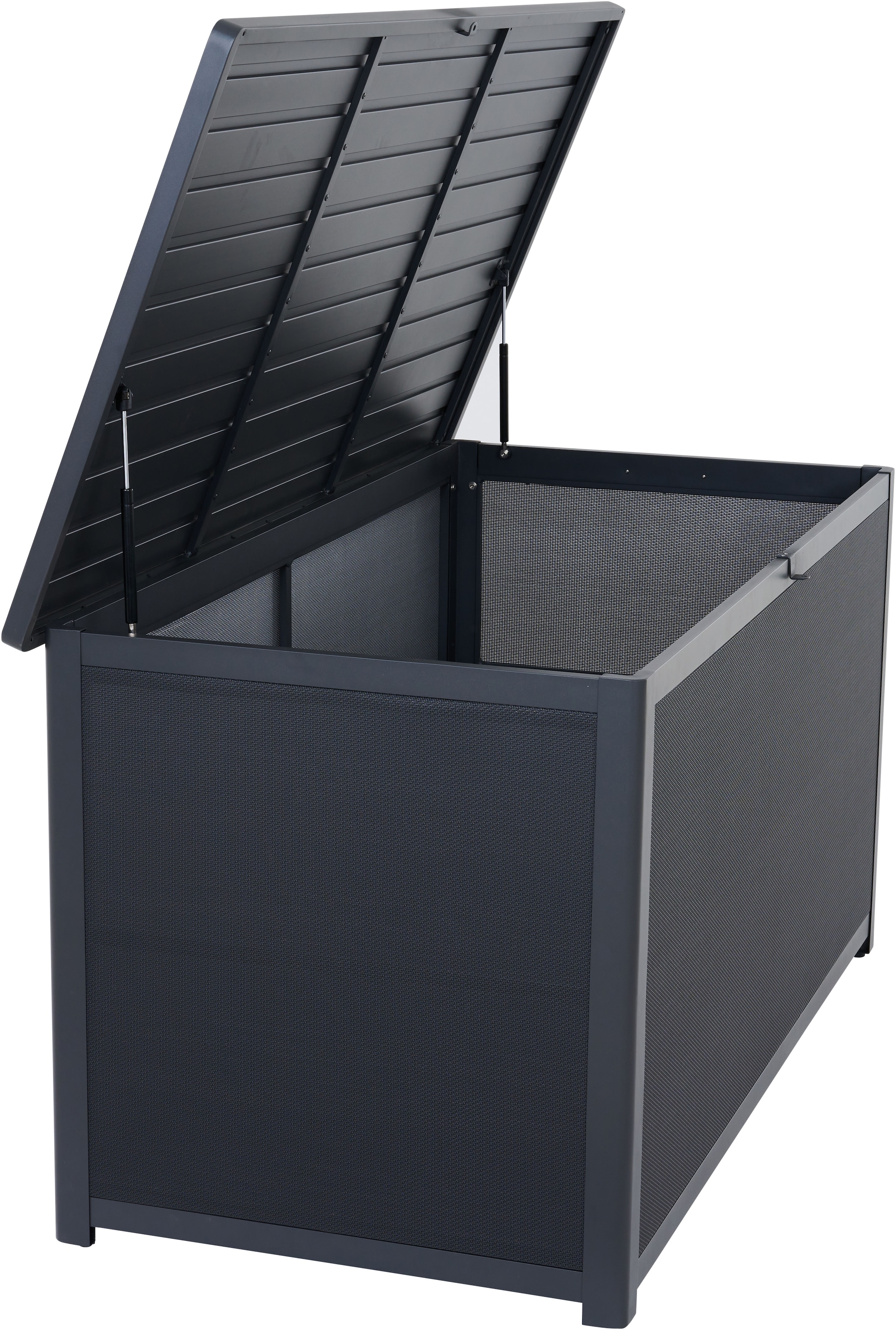 Siena Garden Kissenbox Gestell aus Aluminium, Ranotex® Bezug, 159x79x83cm anthrazit