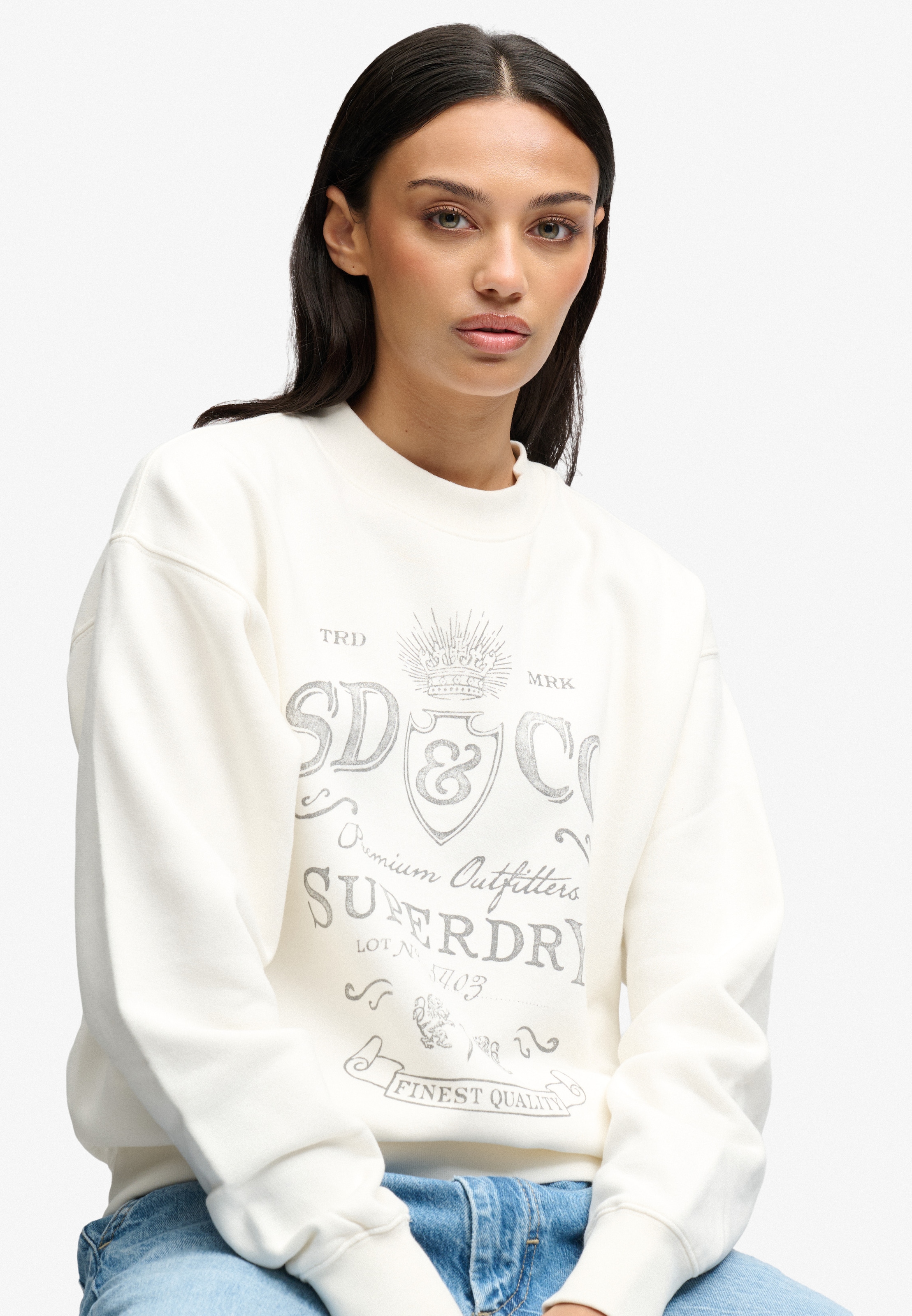 Superdry Sweatshirt »VINTAGE WORKWEAR CREW«, Baumwollmischung, relaxed fit
