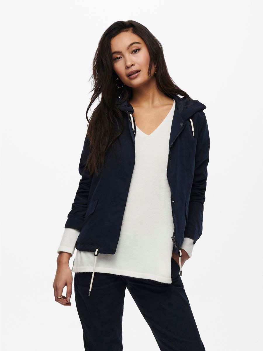 ONLY Parka »ONLSKYLAR HOOD SPRING JACKET CC OTW«, mit Kapuze