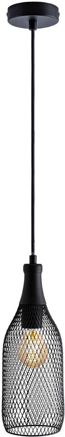 Hängelampe BAUR Esstischlampe | 1 Esszimmer flammig-flammig, Textilkabel Home Pendelleuchte »DESMOND«, Metall Kürzbar Paco 1,5m