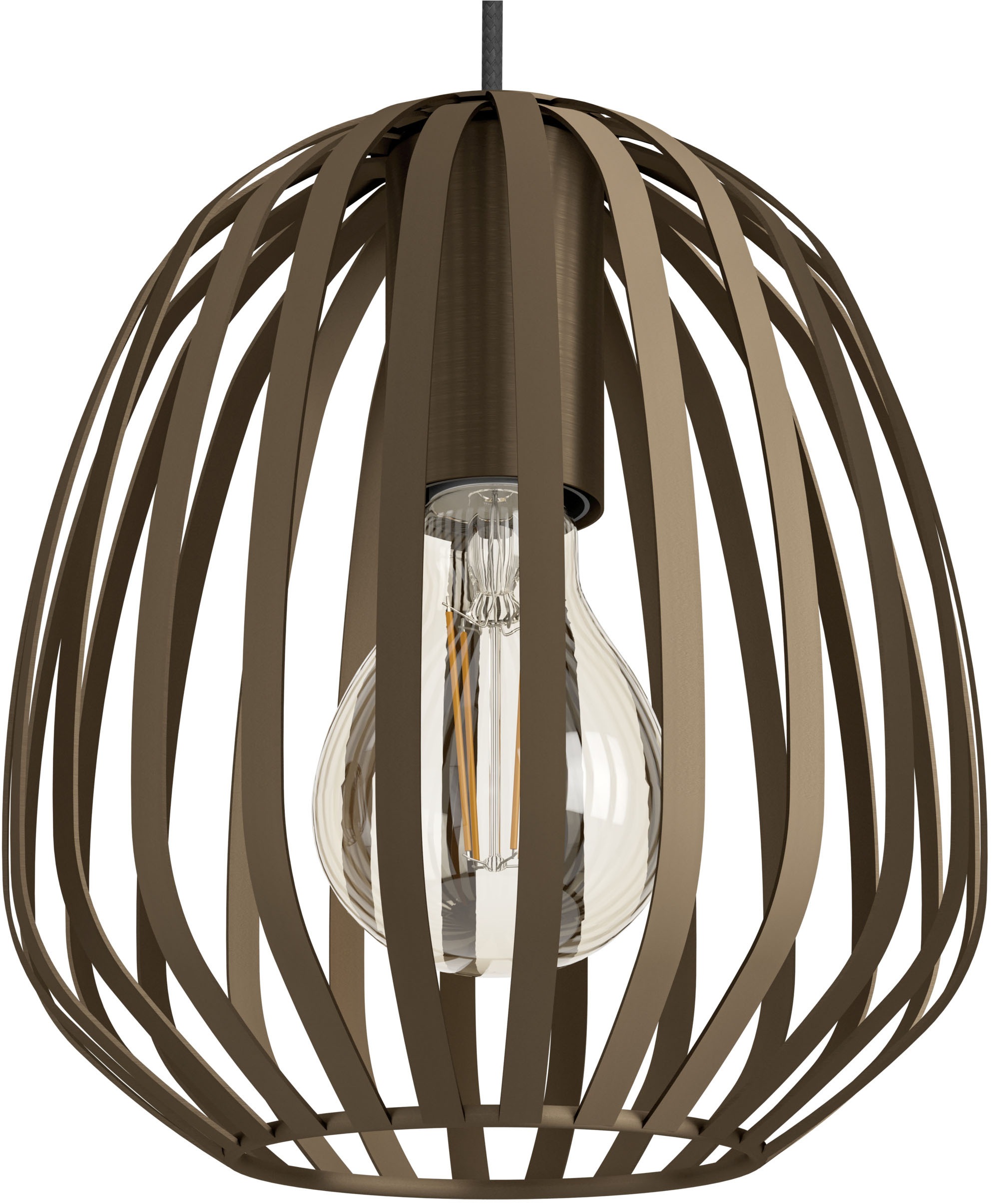EGLO Hängeleuchte »ESPINAL Pendellampe - Stahl - E27 - 3X40W - IP20« E27 1 Stk. Hängelampe, Deckenlampe, Wohnzimmer, Esszimmer, L90 x B19,5 x H110 cm