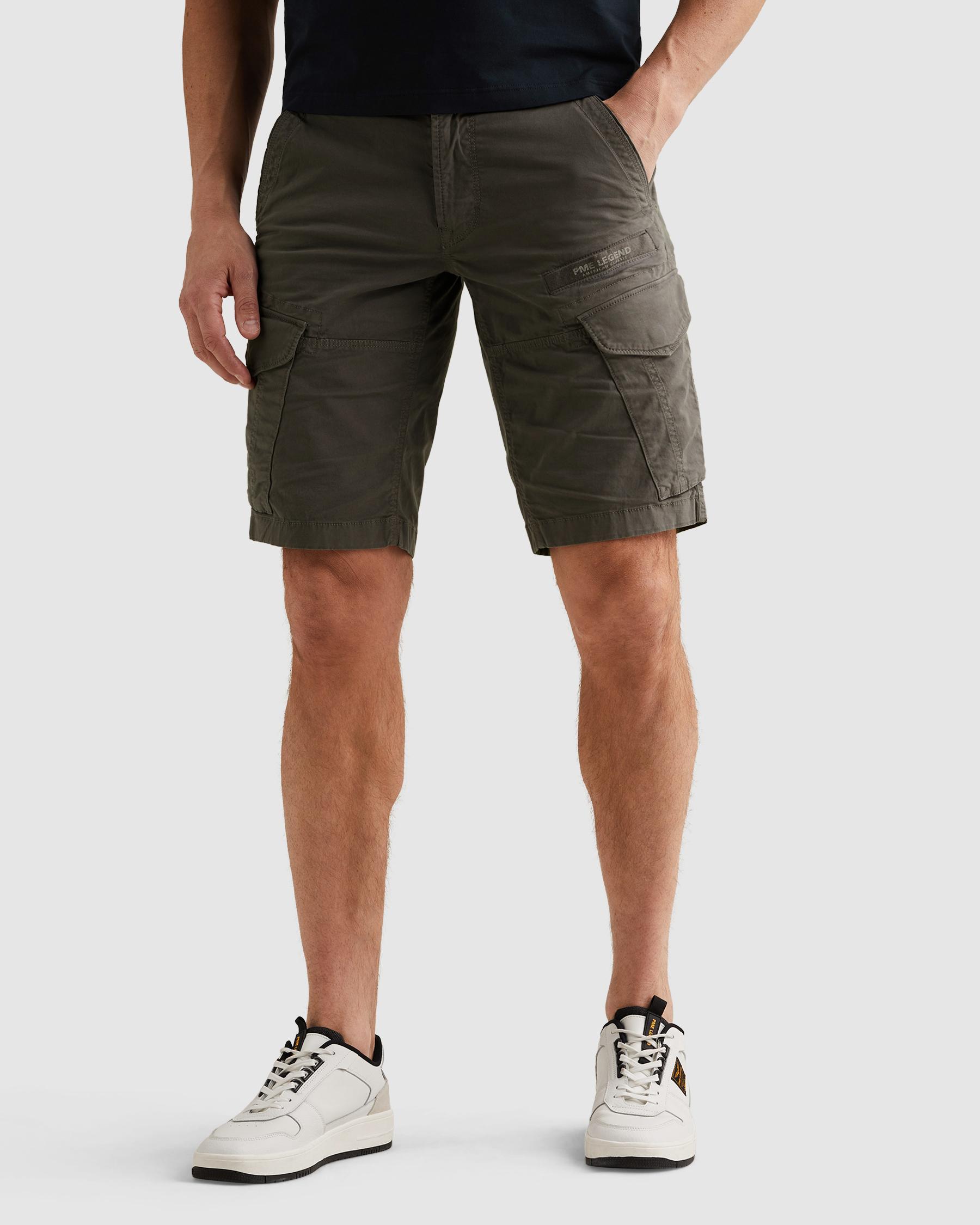 PME LEGEND Cargobermudas "NORDROP CARGO SHORTS STRETCH TWILL" normale Passform, mit Gürtelschlaufen, unifarben