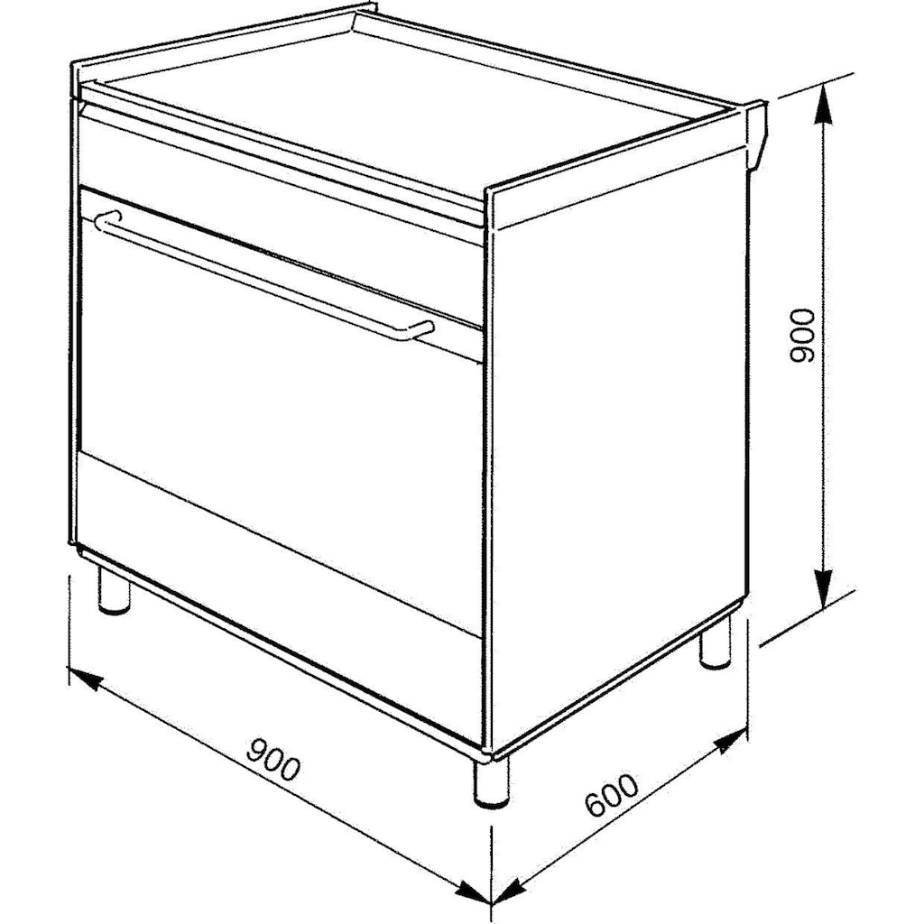 Smeg Elektro-Standherd »SCD90CMX9«, SCD90CMX9