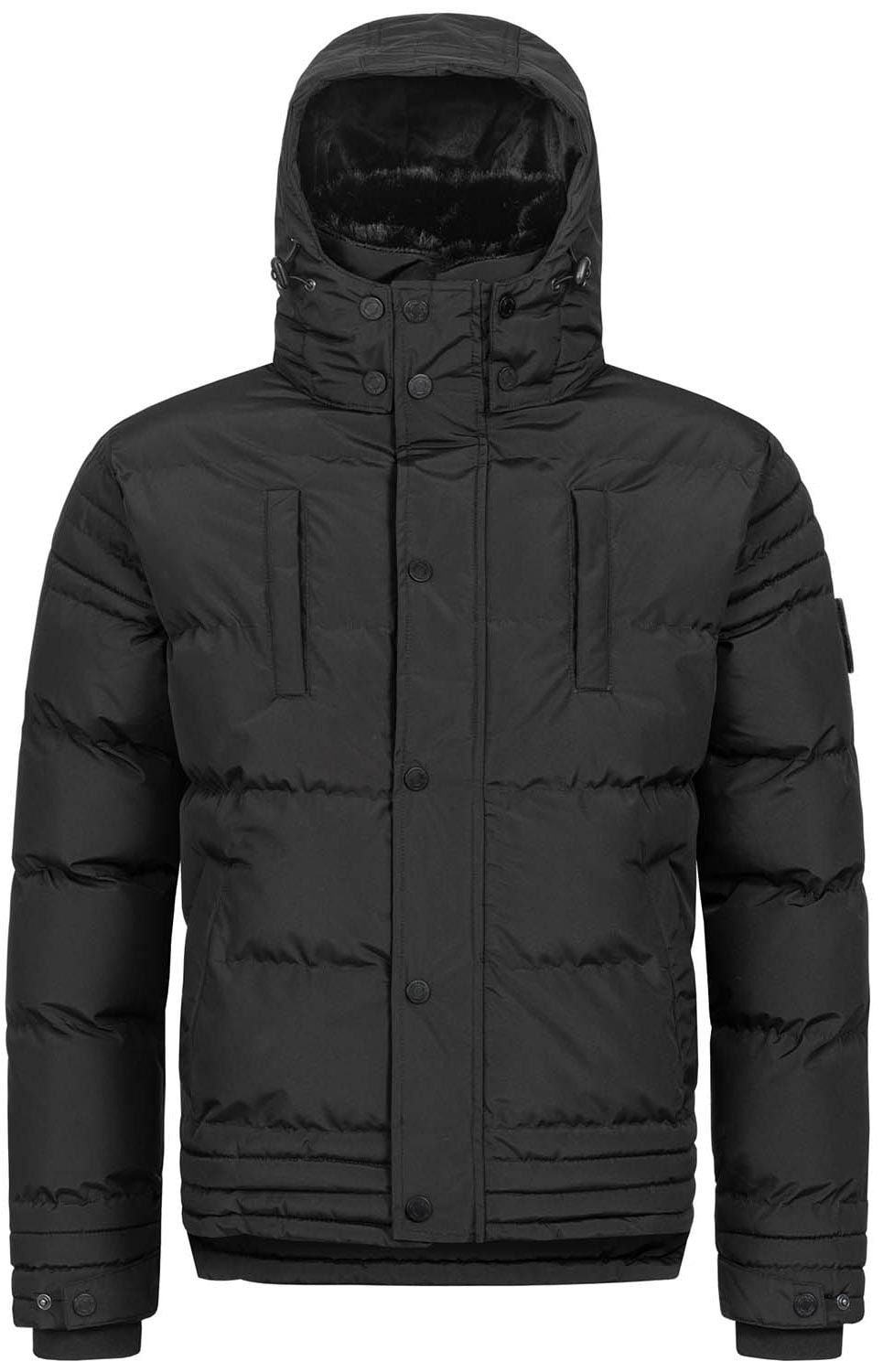 Alessandro Salvarini Winterjacke »ASFabiano«, mit warmem Teddyfell und abnehmbarer Kapuze