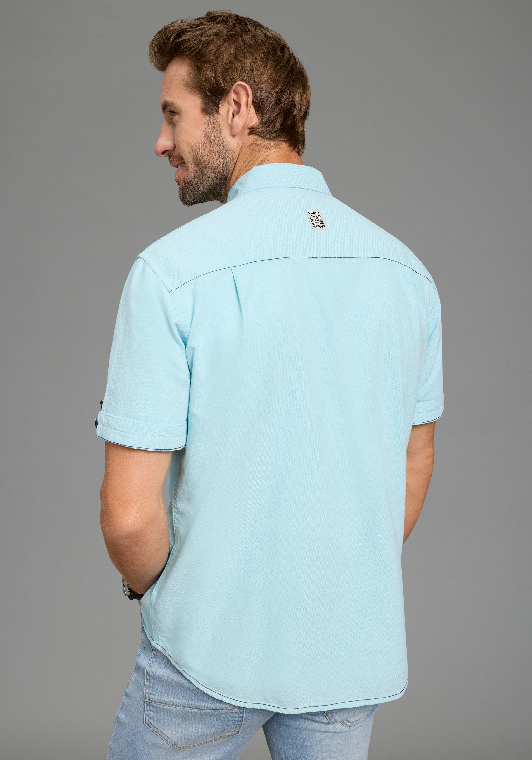 KangaROOS Kurzarmhemd Kurzarm, für Casualmode und Streetwear, aus Baumwolle günstig online kaufen