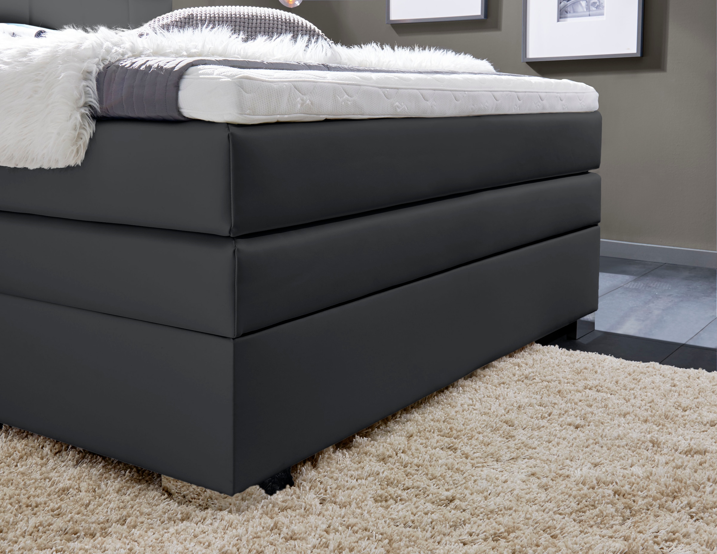 INOSIGN Boxspringbett »Airdrie«, inkl. Bettkasten und Topper