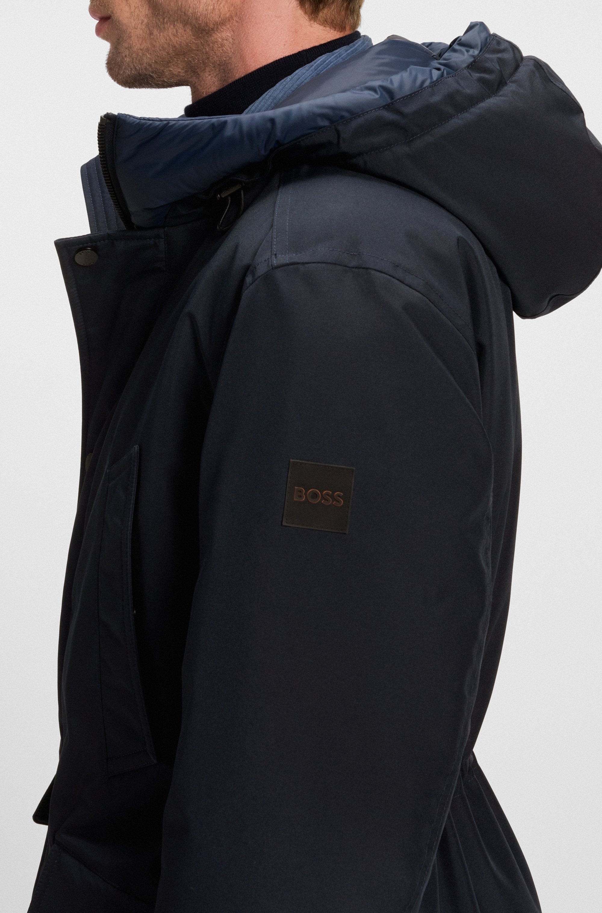 Boss Osiass 1 10240256 Jacket Dark Blue 48 4