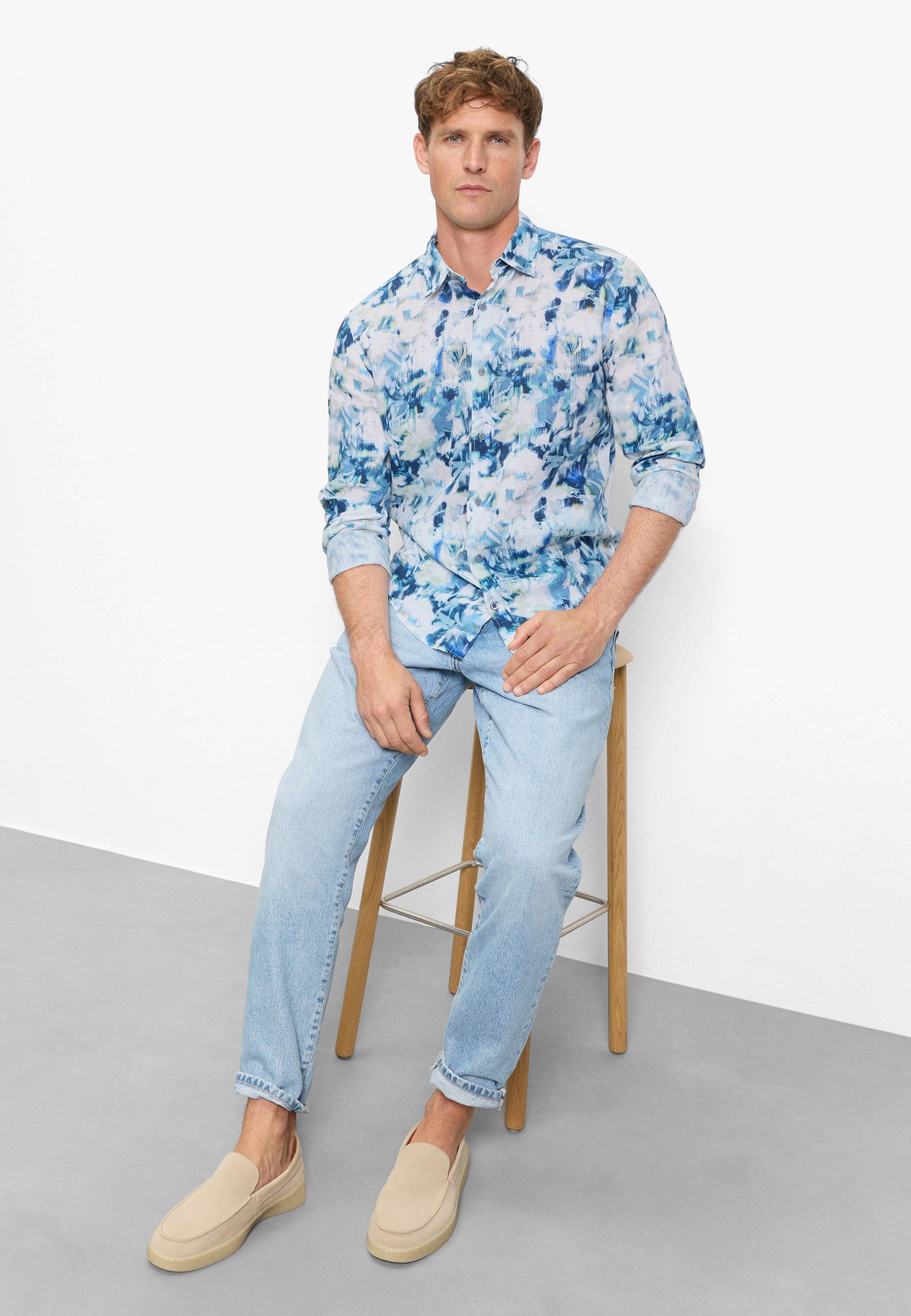 OLYMP Langarmhemd »OLYMP Casual, regular fit, Kent«