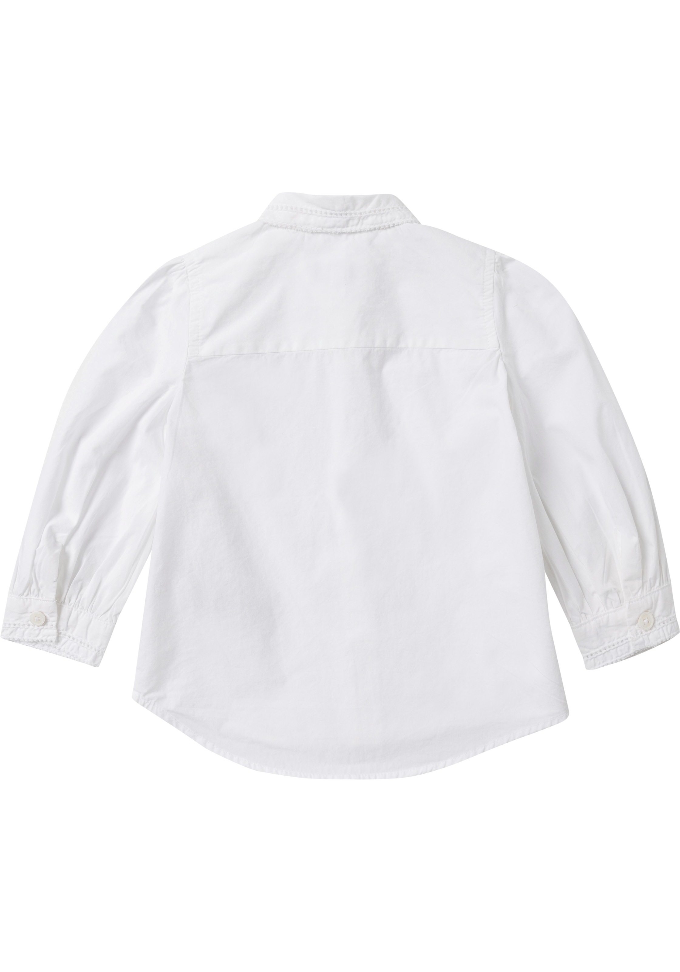 Tommy Hilfiger Langarmbluse »AJOUR PUFF SLEEVE SHIRT L/S«, mit Ajourmuster