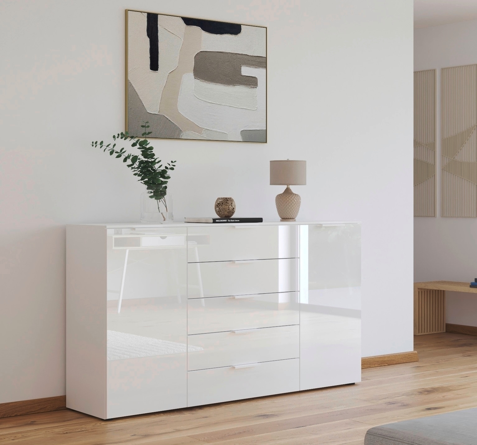 rauch Kommode "Kommode Türkommode Sideboard Kombikommode FLIPP mit Glasfron günstig online kaufen