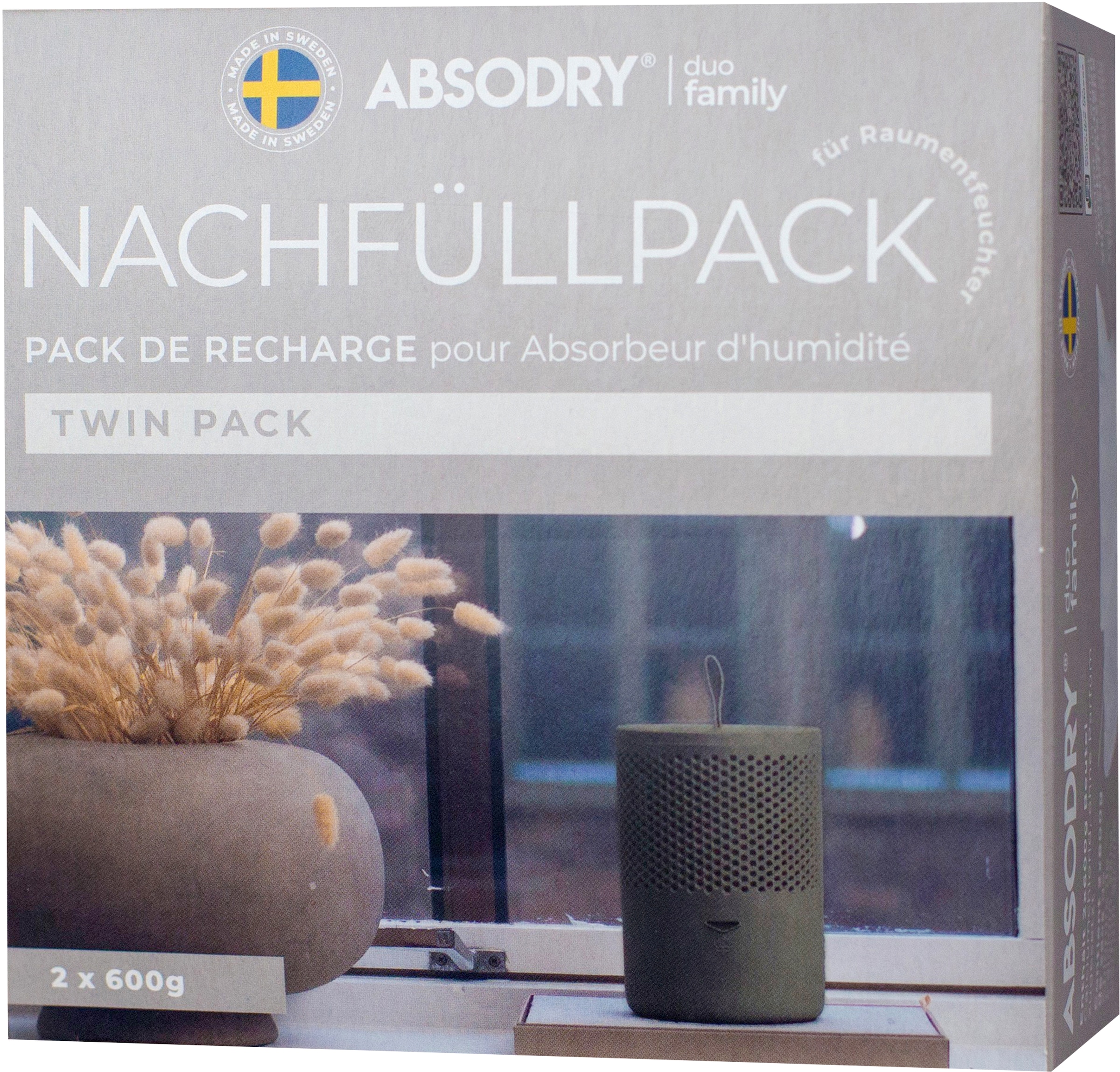 Absodry duo family Luftentfeuchter-Nachfüllpack (2 St.) e...
