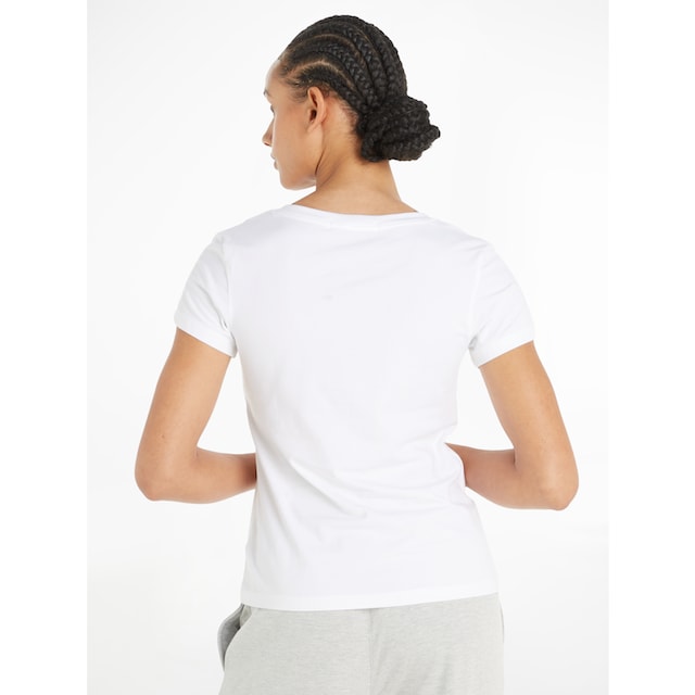 Calvin Klein Jeans V-Shirt »CK EMBROIDERY STRETCH V-NECK«, (1 tlg.), mit  kleiner Calvin Klein Logo-Stickerei auf Brusthöhe für kaufen | BAUR