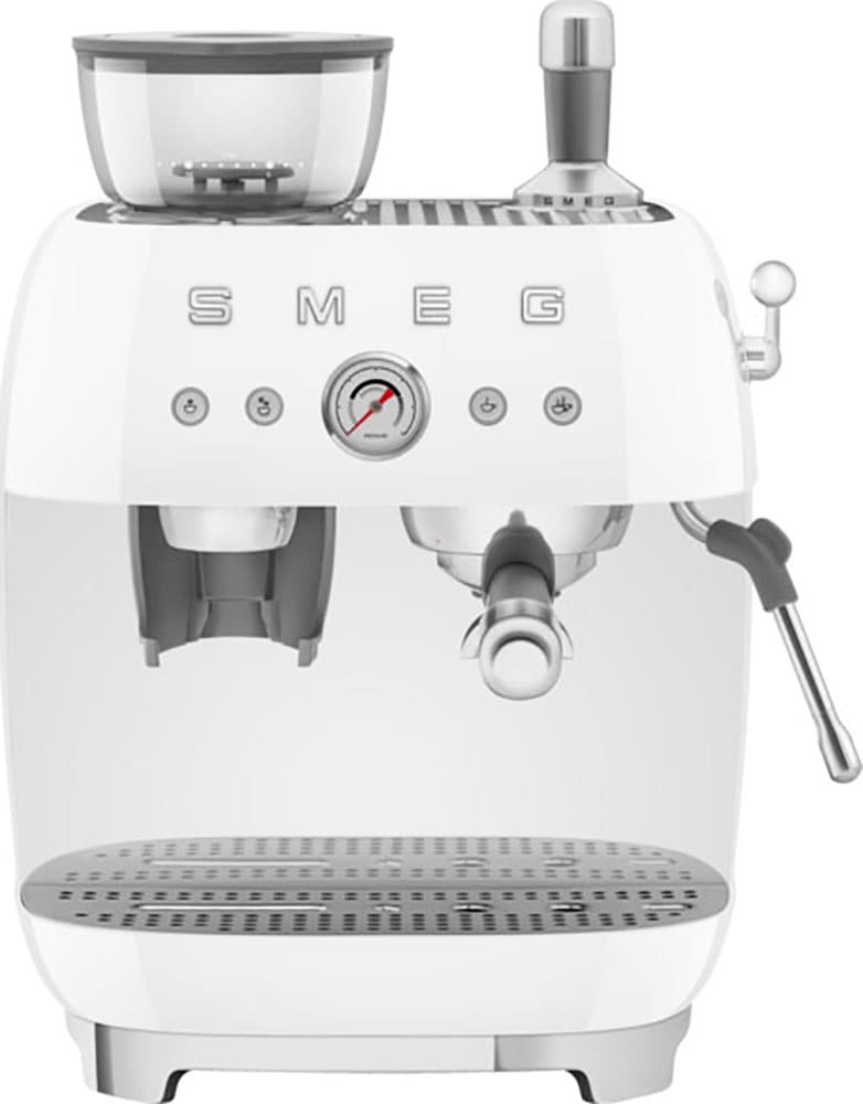 "SMEG Espressomaschine ""EGF03CREU"", weiß, 1, Kaffeemaschinen, mit integrierter Kaffeemühle, Espressomaschine"