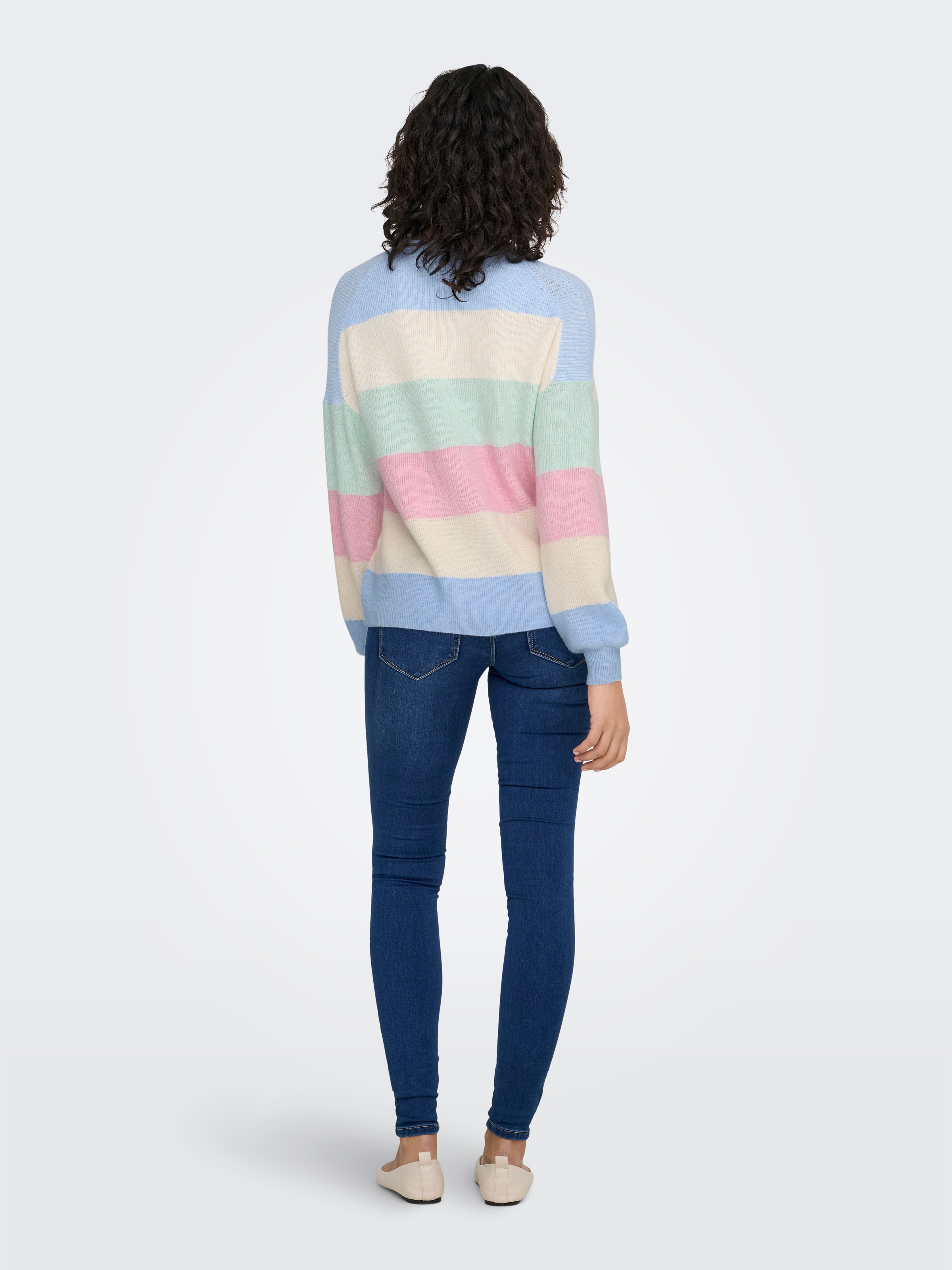 ONLY Strickpullover »ONLATIA L/S STRIPE PULLOVER KNT NOOS« Viskosemischung, regular fit