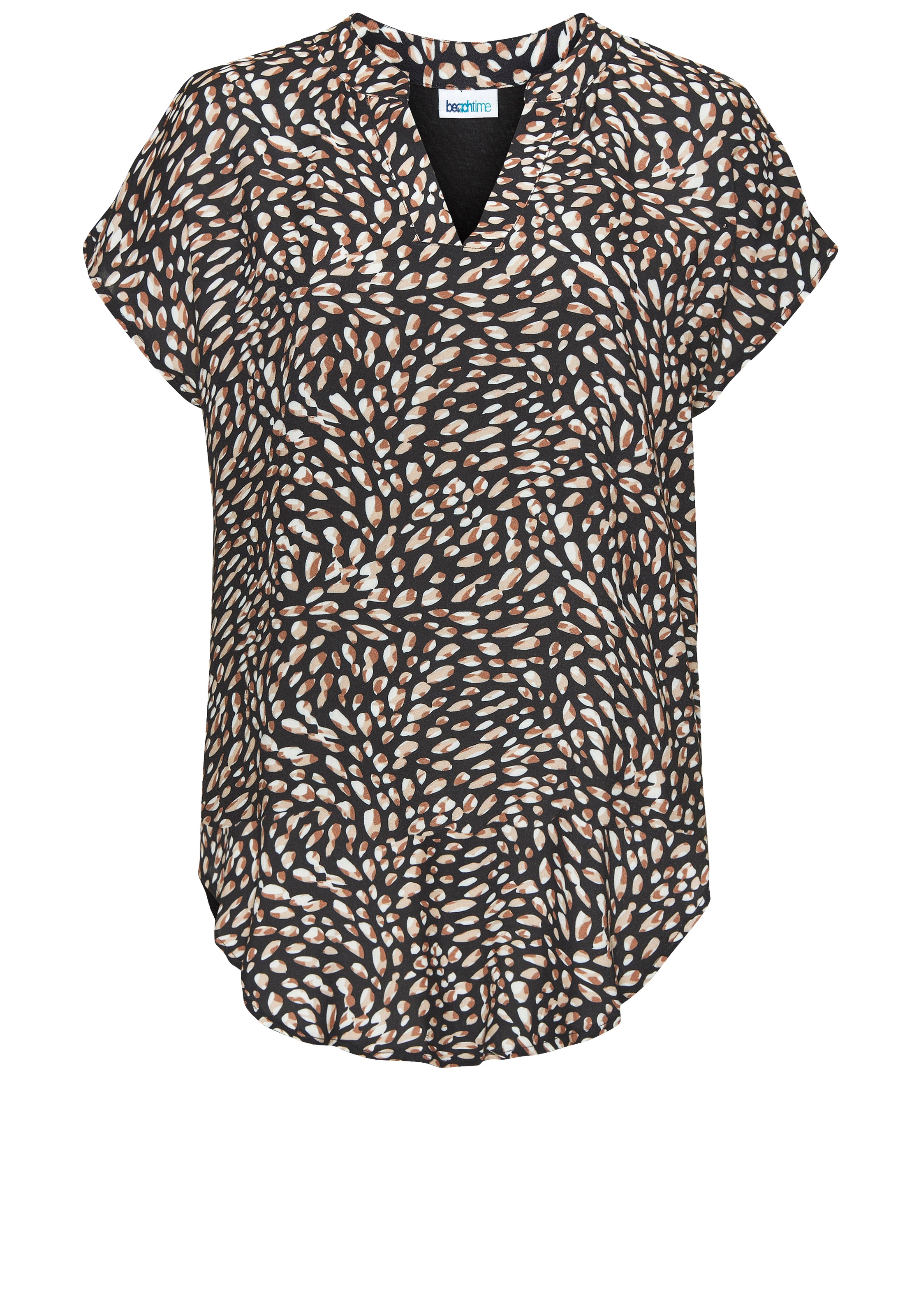Beachtime Longshirt aus Materialmix