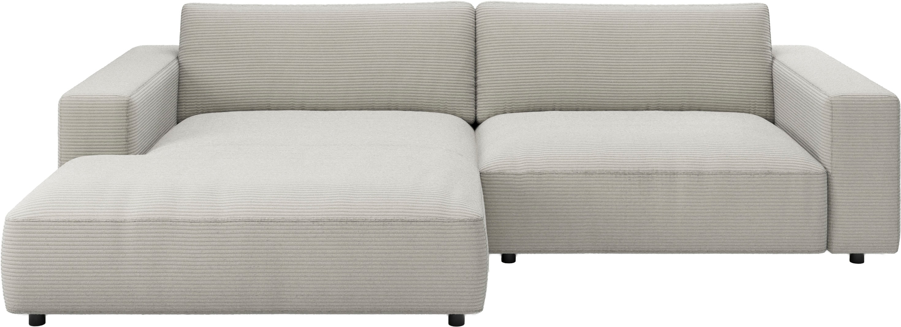 Musterring Ecksofa "MR LUCIA, Charakterstarker Lounge-Komfort von Musterring" XXL-Longchair, erstklassige Kammerkissen & zeitloser Look