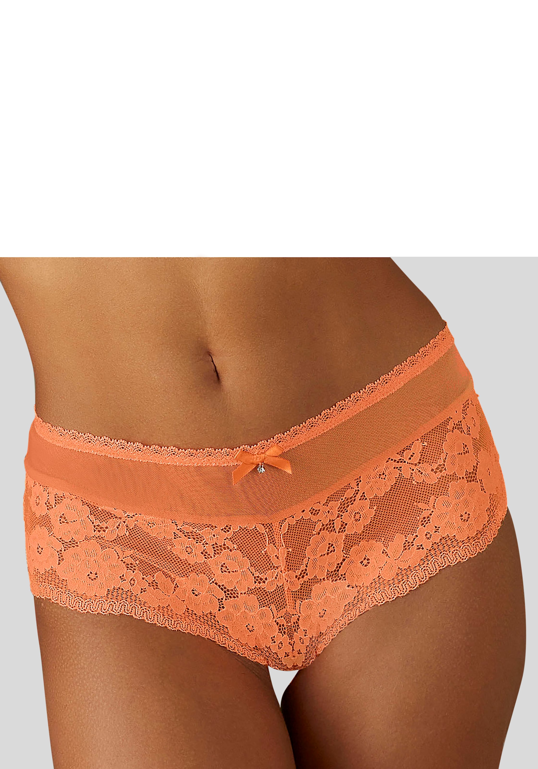 aus blumiger LASCANA feiner Panty, Spitze Optik, | BAUR in Dessous