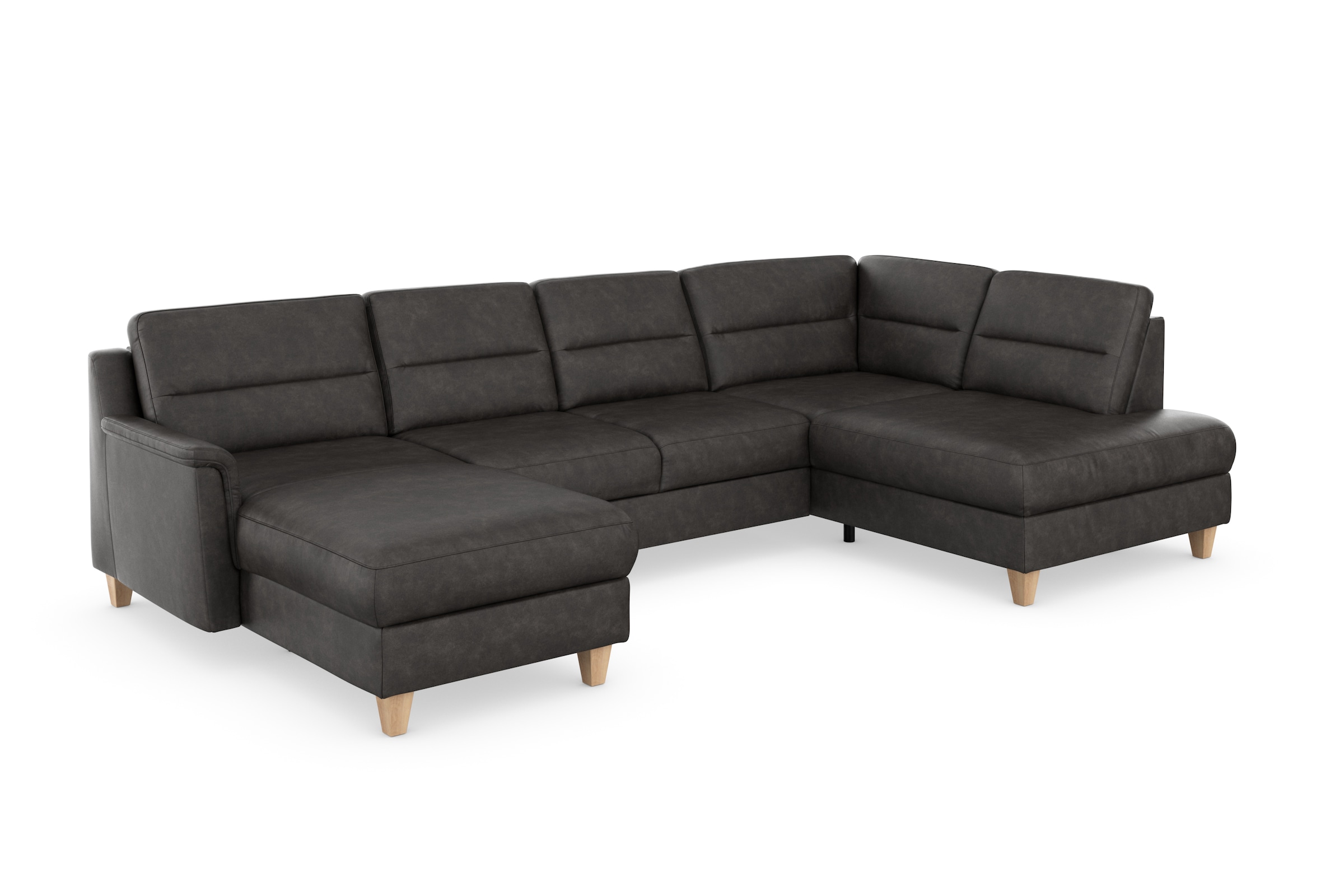 sit&more Wohnlandschaft »Farö U-Form«, inklusive Federkern, wahlweise mit Bettfunktion und Bettkasten
