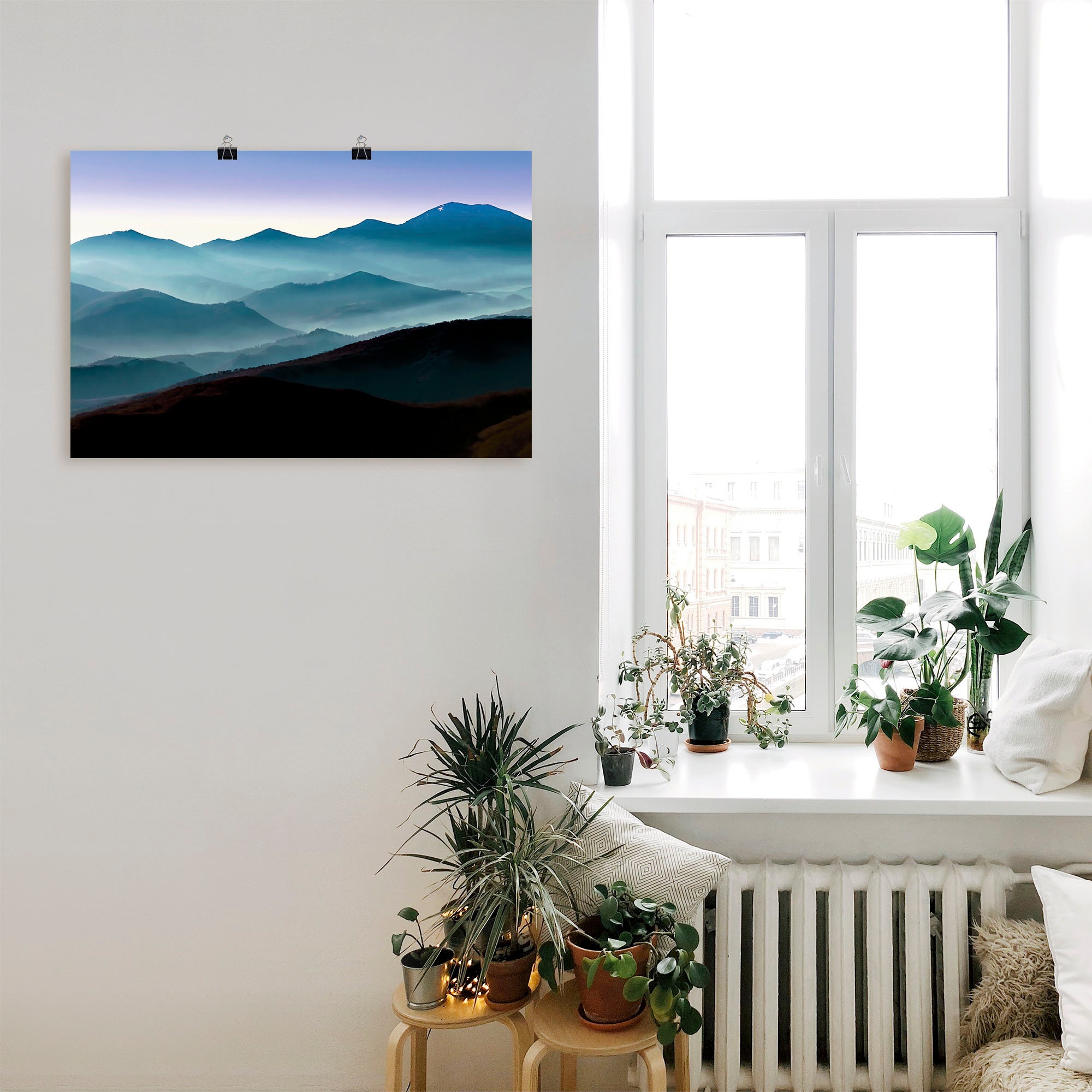 Artland Leinwandbild »Bergpanorama in Asturien«, Berge, (1 St.), auf Keilrahmen gespannt