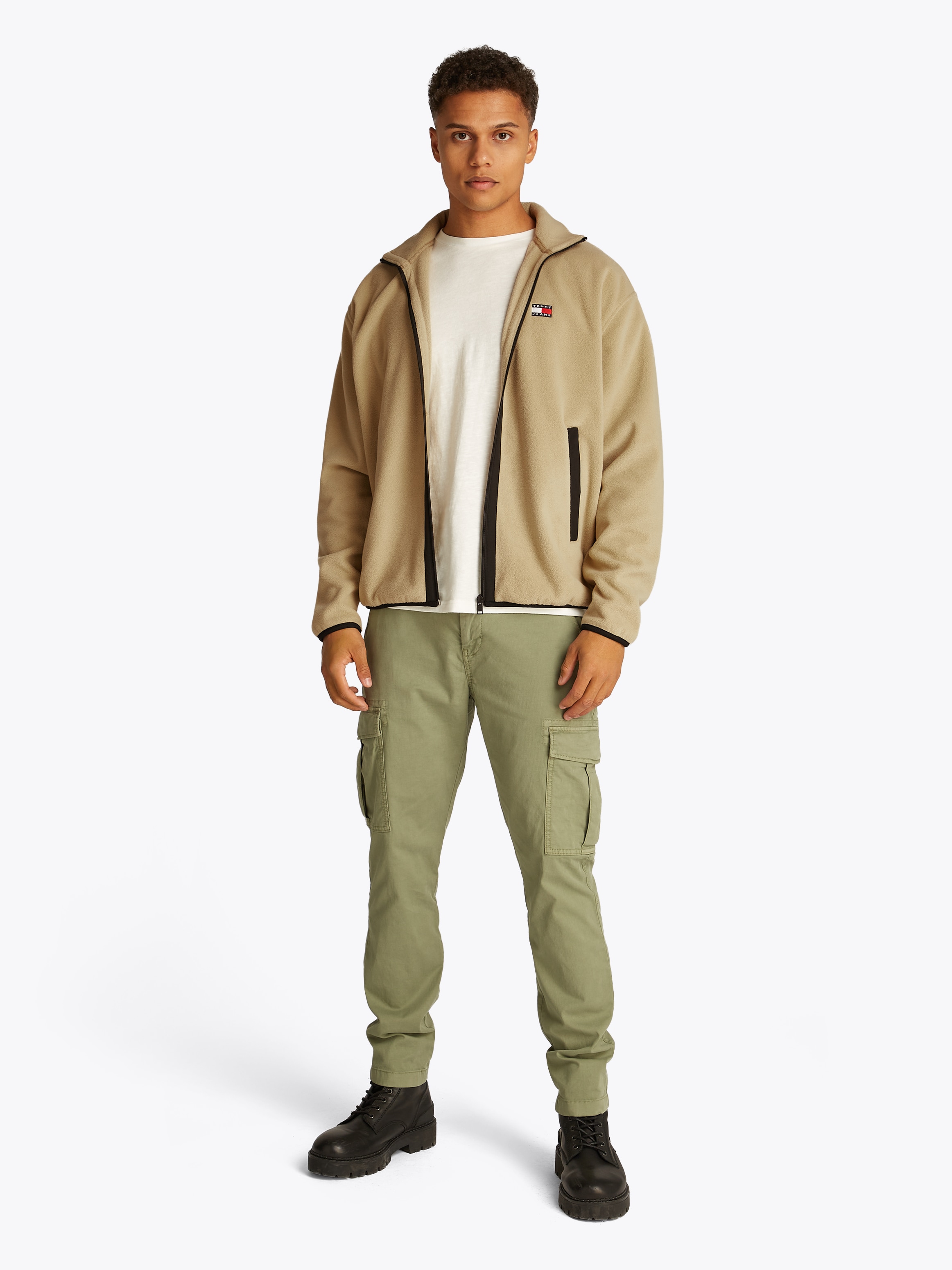 Tommy Jeans Fleecejacke »TJM RLX FZ POLAR FLEECE EXT«