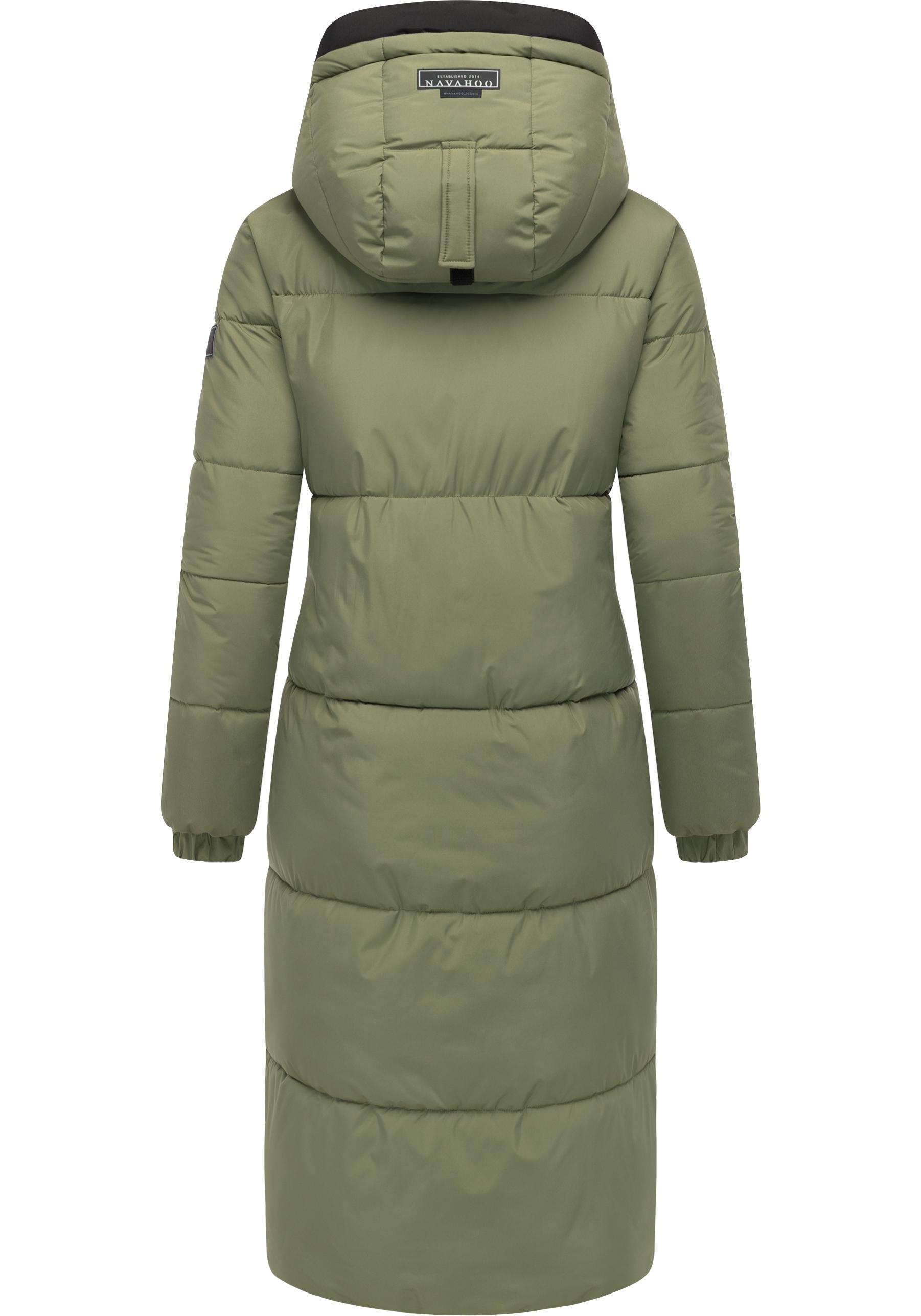 Thumbnail - Navahoo Steppmantel "Taublüte XIV" Gesteppter Damen Mantel mit 2-Wege-Reißverschluss