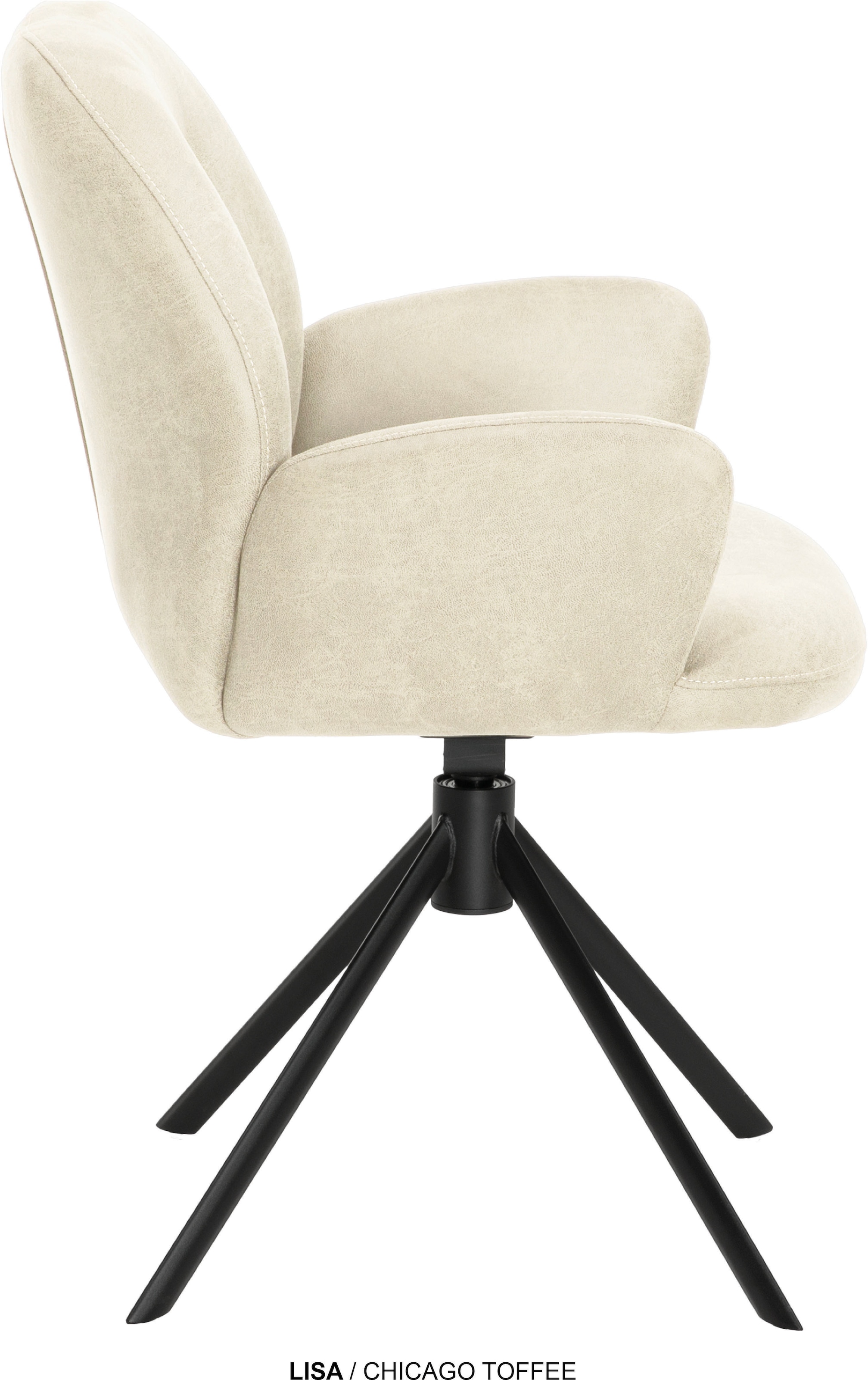 OMG Design Esszimmerstuhl »Lisa« (Set) 1 Stk.Drehstuhl mit Auto-return, Armlehnenstuhl